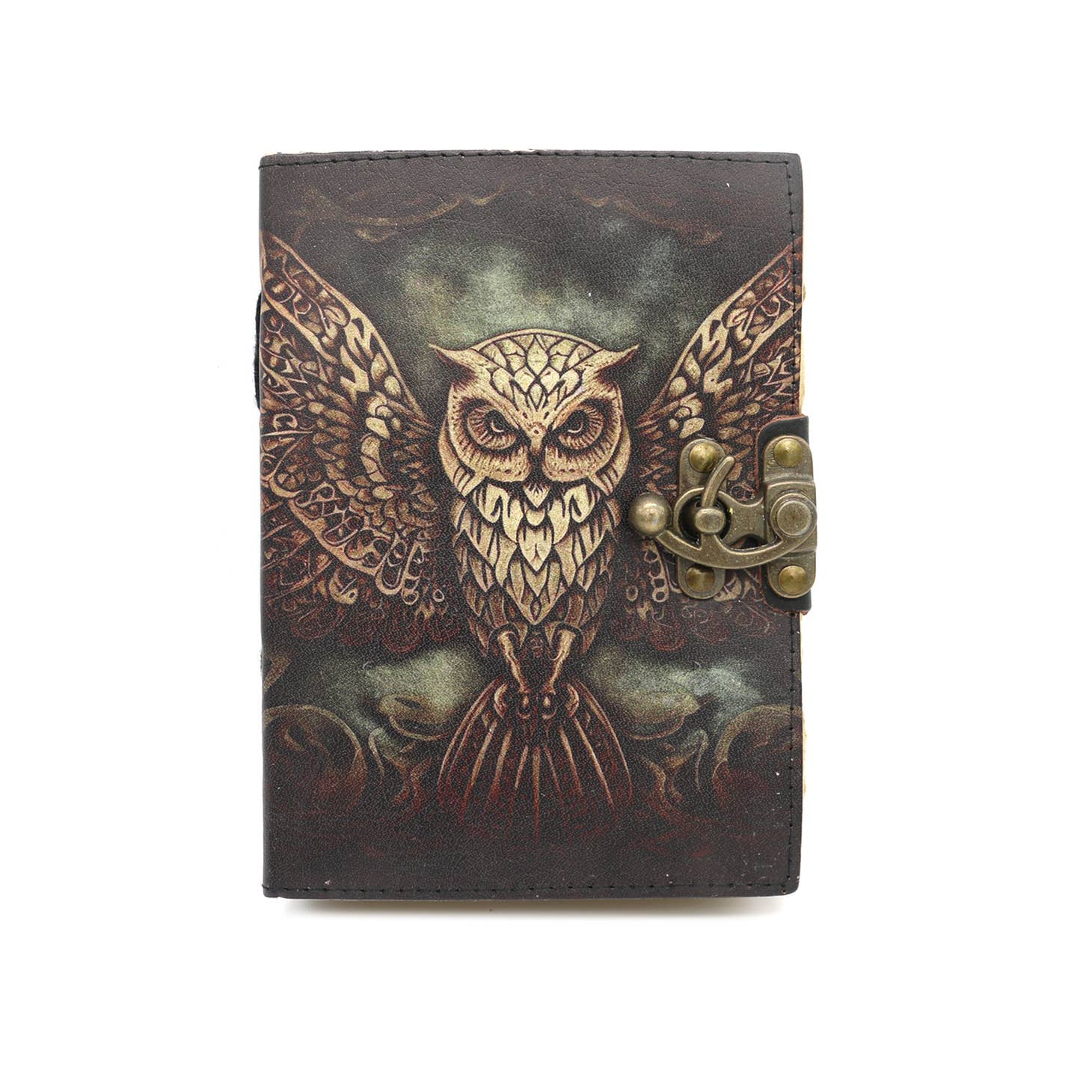 Wise Owl Leather Blank Journal - Handmade Leather Notebook for Writing, Sketching & Note Taking - Perfect Gift for Writers, Artists & Professionals