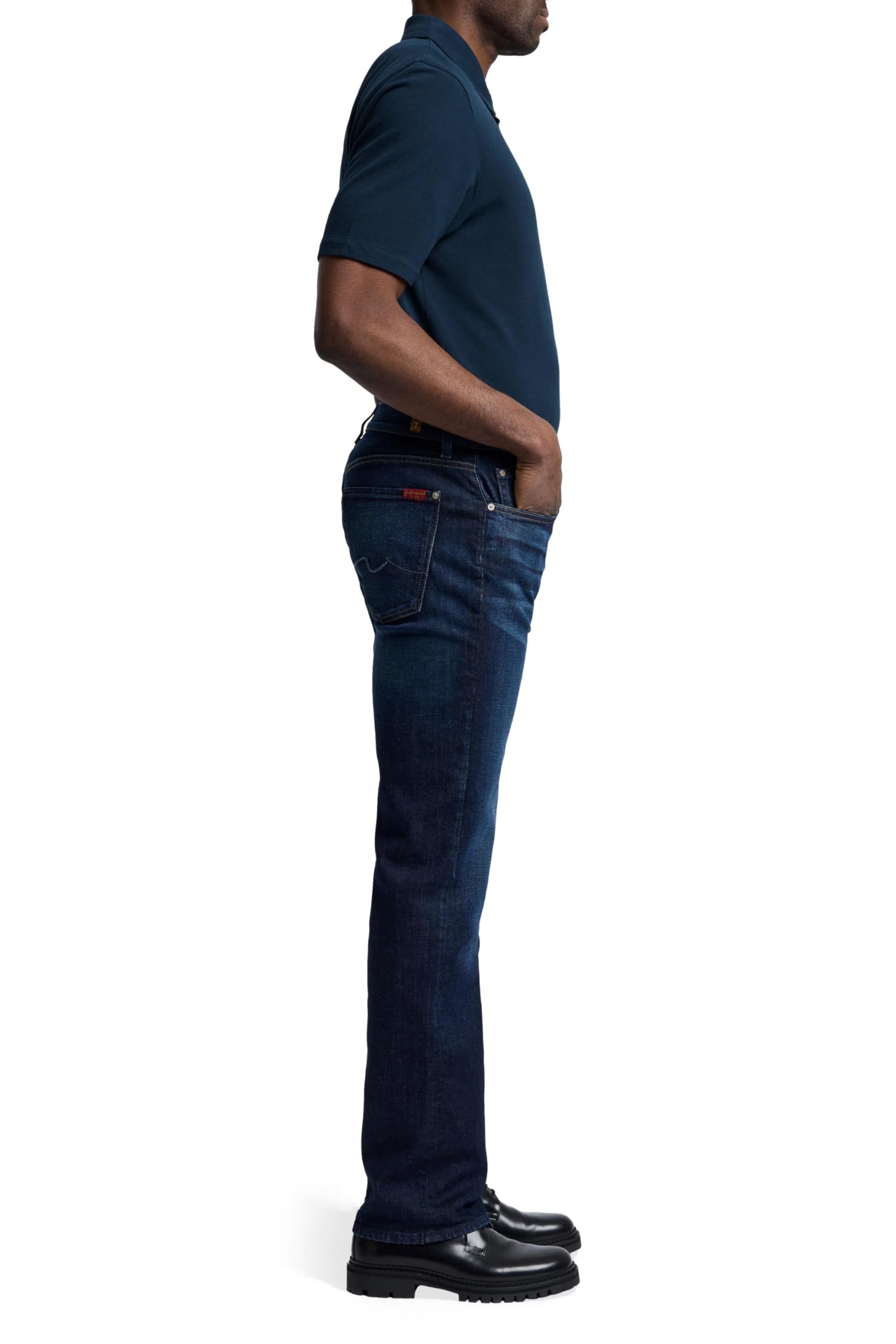 7 For All Mankind Men's Austyn Relaxed Fit Straight Leg Jeans - Comfortable Denim Pants for Casual Wear & Everyday Style