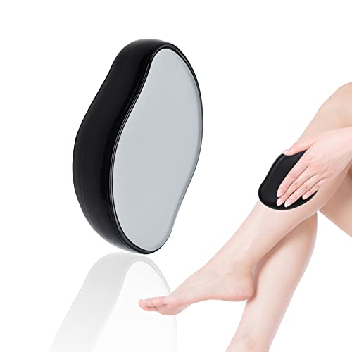2024 Magic Crystal Hair Eraser - Painless & Fast Exfoliating Hair Remover for Women & Men | Black | Perfect for Smooth Skin After Shaving, Waxing & Hair Removal
