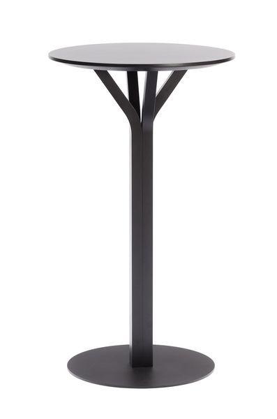 Bloom Bentwood Cocktail Height Table by Ton - Modern Round Bar Table for Living Room, Patio & Small Spaces - Perfect for Cocktails, Coffee & Conversation