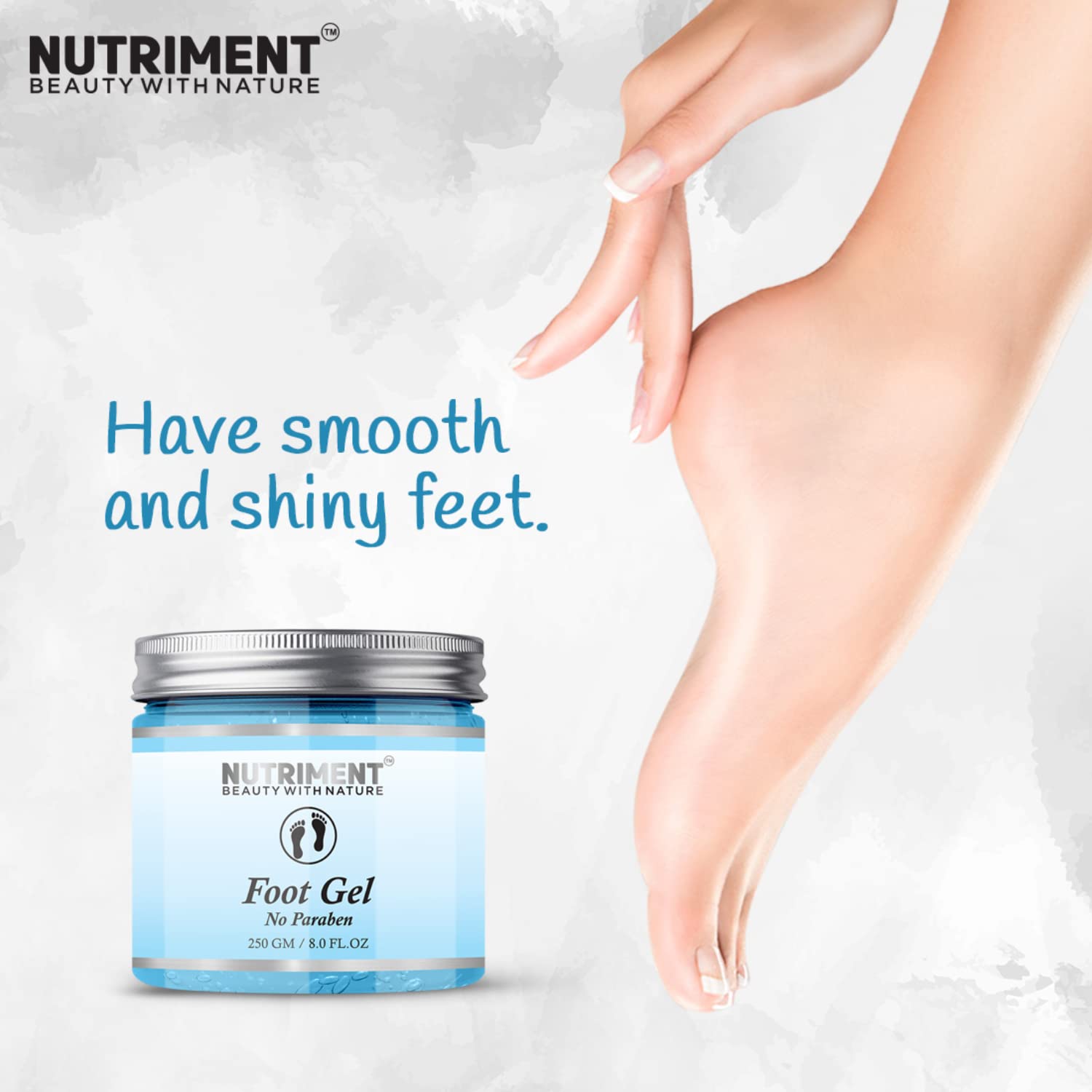 Nutriment Foot Gel - Nourishing & Firming Skin Care for Feet, Anti-Aging Treatment, Dark Spot Corrector - 250gm Unisex Face & Foot Gel (Pack of 1) - Perfect for Dry Cracked Heels & Daily Foot Care Routine