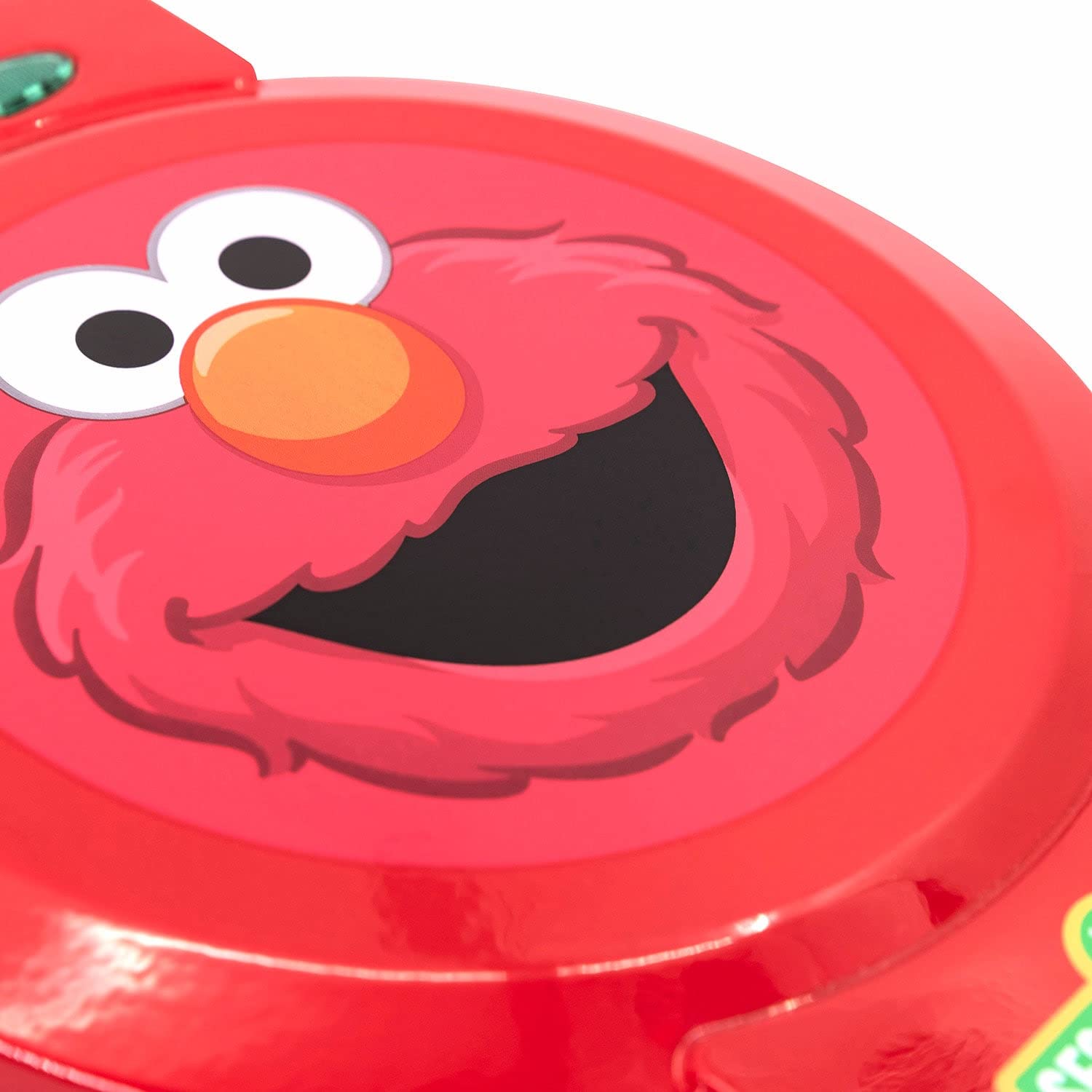 Uncanny Brands Elmo Waffle Maker - Officially Licensed Sesame Street Electric Waffle Iron with Elmo Face Design, 7-Inch Round Non-Stick Waffle Maker for Kids Breakfast - Perfect for Birthday Parties, Family Breakfast & Sesame Street Fans