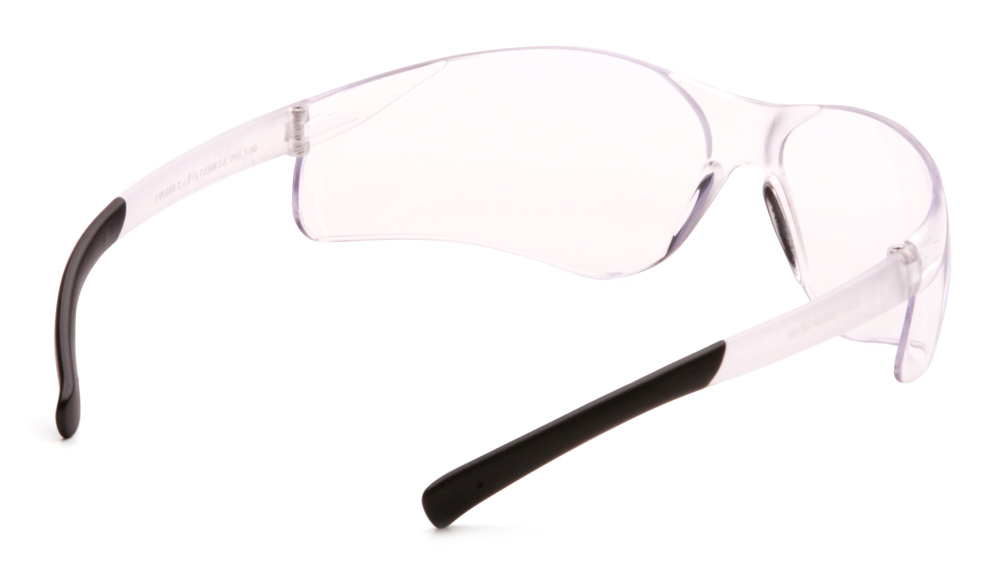 Pyramex S2510S Ztek Clear Frame Safety Glasses with Clear Lens - 300 Pair Bulk Pack for Industrial, Construction, and Laboratory Use