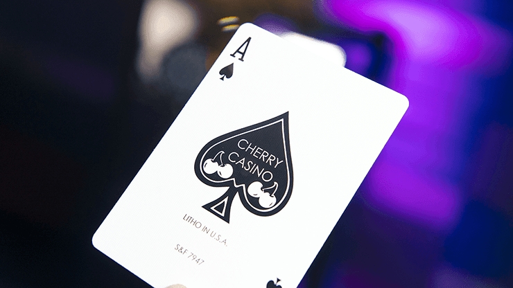 Premium Cherry Casino Playing Cards - McCarran Silver Edition | High-Quality Poker Deck for Blackjack, Texas Hold'em & Casino Nights | Perfect for Home Games, Poker Parties & Magic Tricks