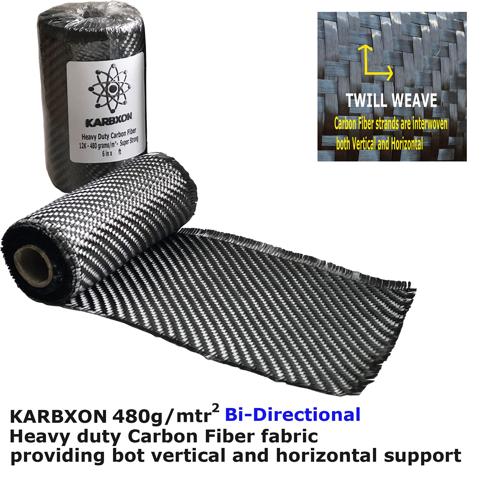 Carbon Fiber Concrete Crack Repair Kit - High Strength Epoxy & Reinforcing Fabric for Basements, Foundations, Walls - Complete DIY Solution (20-Piece) - Ideal for Home Repairs, Structural Reinforcement & Waterproofing