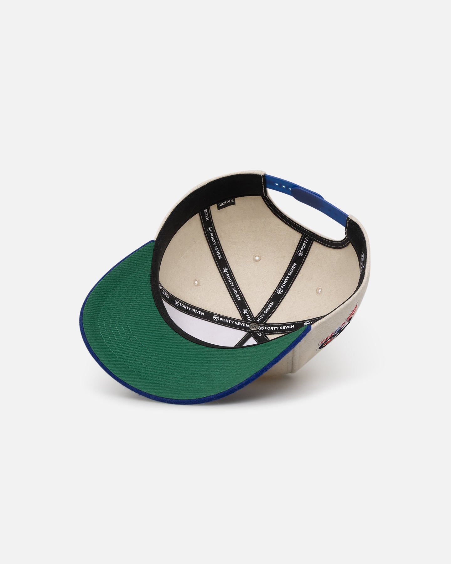 47 Brand Buffalo Bills Legacy Wooly Sure Shot Snapback Hat - Natural/Royal Blue - Official NFL Team Logo - Perfect for Game Day & Casual Wear