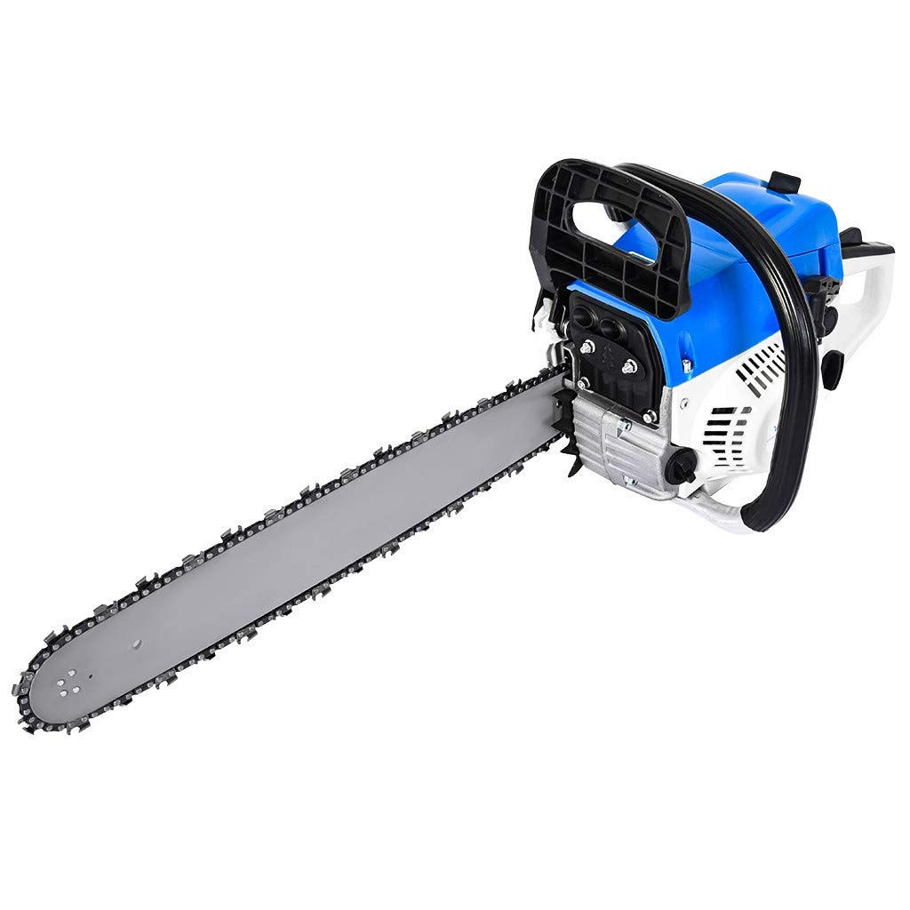 CRX 20 Inch Gas Powered Chainsaw for Tree Cutting - 52cc Engine with Aluminum Crankcase & Electronic Ignition - Professional Wood Cutting & Gardening Tool for Landscaping, Firewood, and Yard Maintenance