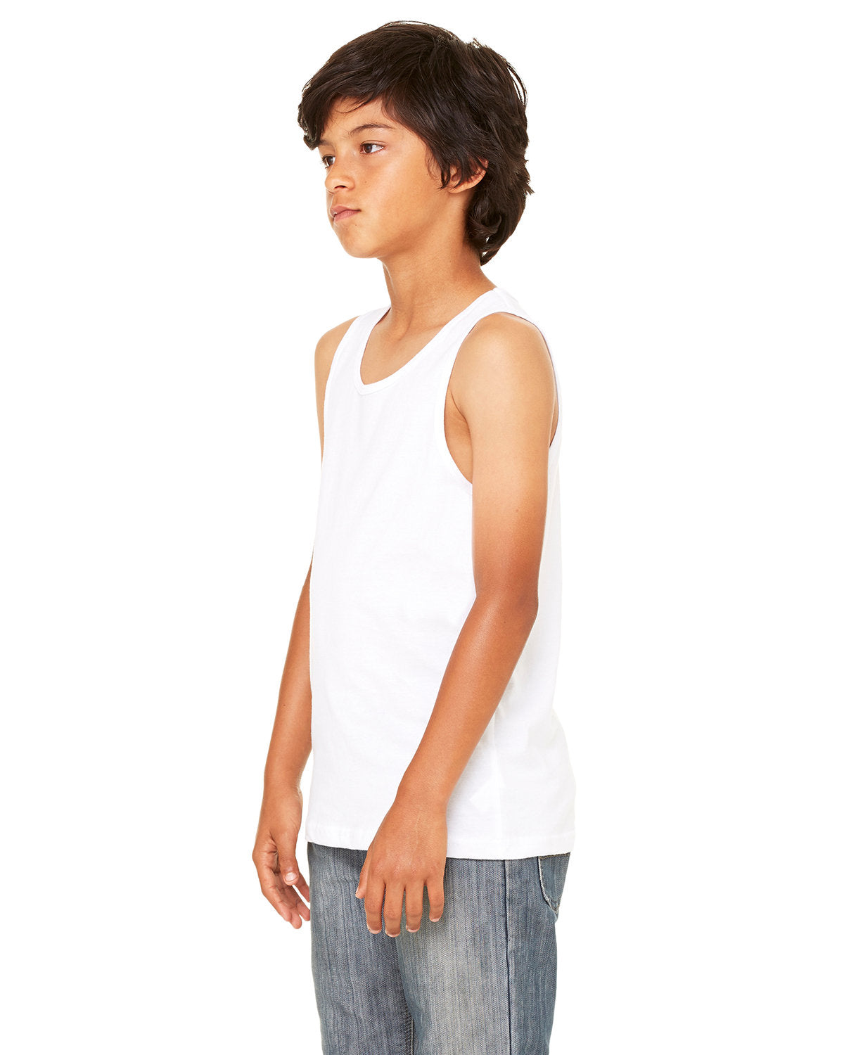 Bella + Canvas 3480Y Youth Jersey Tank Top - Soft Cotton Blend Sleeveless Shirt for Girls | Perfect for Summer, Sports & Casual Wear
