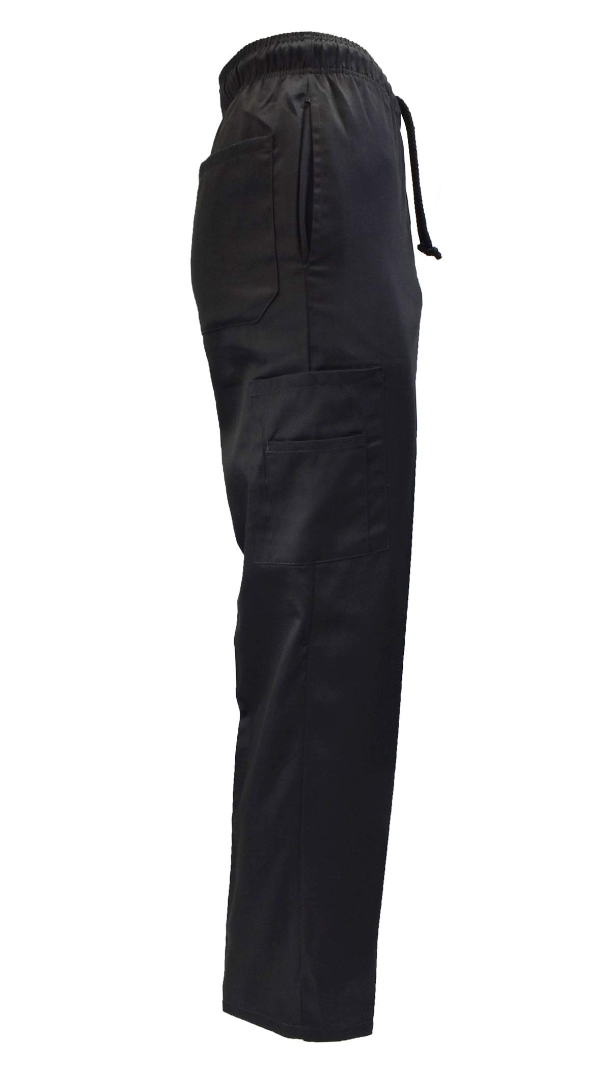 Premium 6-Pocket Black Chef Pants - Natural Uniforms Classic Style | Multi-Pack Options for Professional Kitchens & Culinary Schools | Durable Restaurant Workwear for Chefs & Cooks
