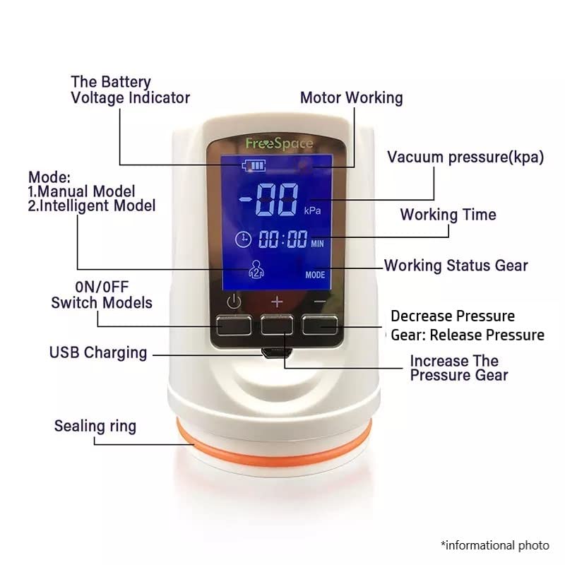 Electric Automatic Rechargeable Penis Pump for Men - Enhance Performance & Sensitivity - Waterproof & Hands-Free Design - Perfect for ED Treatment, Intimacy & Pleasure Enhancement