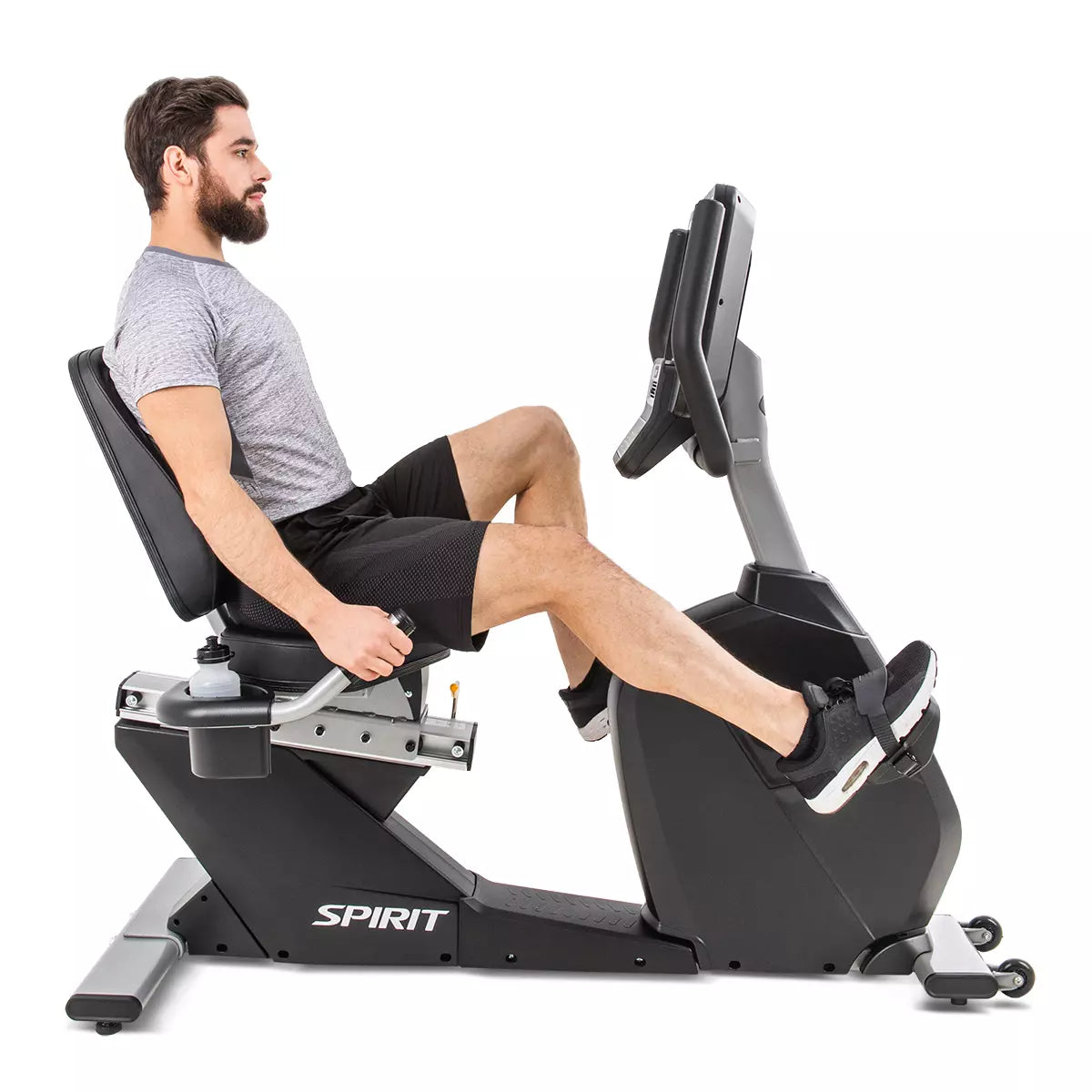 Spirit Fitness CR800 Commercial Recumbent Exercise Bike - Heavy Duty Indoor Cycling Equipment for Home & Gym Use - Perfect for Low-Impact Cardio Workouts and Rehabilitation