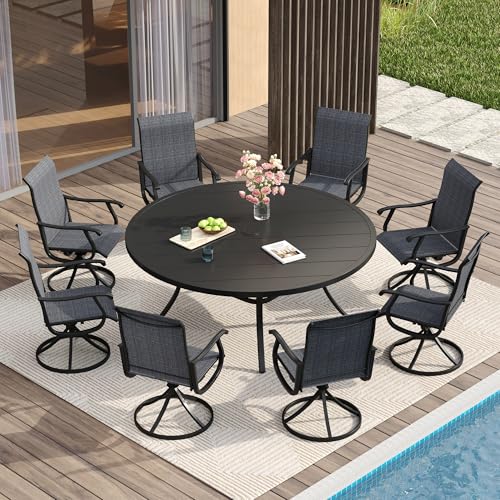 Black Table/ Dark Grey Chairs