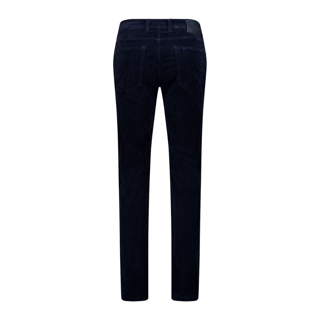 GARDEUR Bill 3 Corduroy Chino Pants for Men - Classic Navy Blue Casual Trousers | Perfect for Office, Business Casual & Everyday Wear
