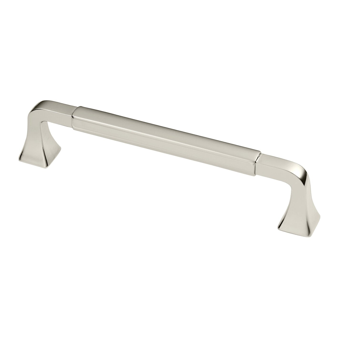 Tudor Transitional Pull Handle - Polished Nickel Finish (3 Sizes Available) for Cabinet Doors and Drawers - Perfect for Kitchen & Bathroom Renovations
