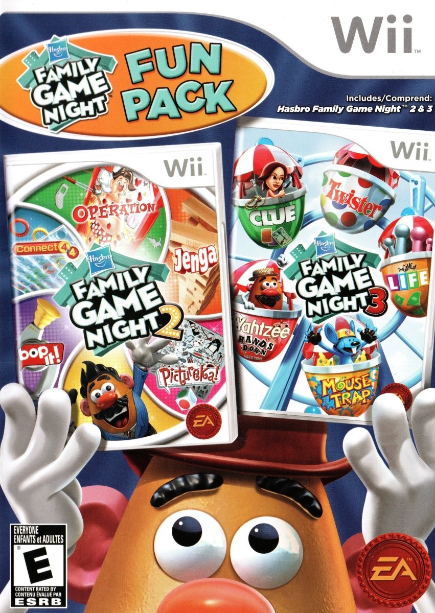 Family Game Night 2 & 3 Fun Pack - Exciting Board Games for Kids and Adults - Perfect for Family Gatherings, Parties, and Indoor Entertainment