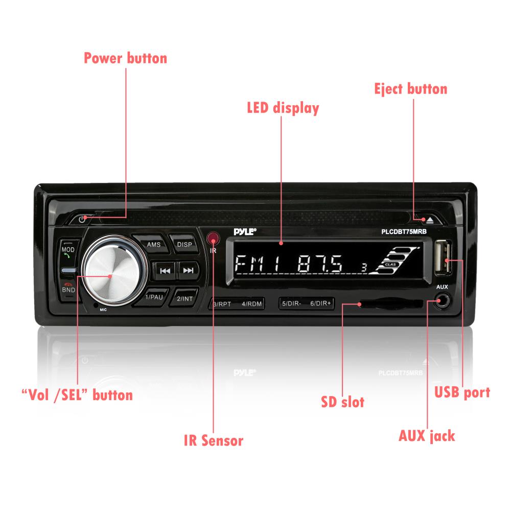 Waterproof Marine Bluetooth MP3 Stereo Speaker Kit - High-Quality Audio for Boats, Pools & Outdoor Adventures