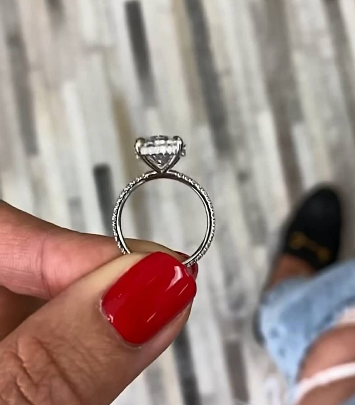 5 Ct Oval Cut Diamond Solitaire Engagement Ring for Women - 14K White Gold & 925 Sterling Silver Handmade Wedding Band, Anniversary Promise Ring - Perfect Gift for Her, Bride-to-Be, Fiancée, Valentine's Day or Proposal