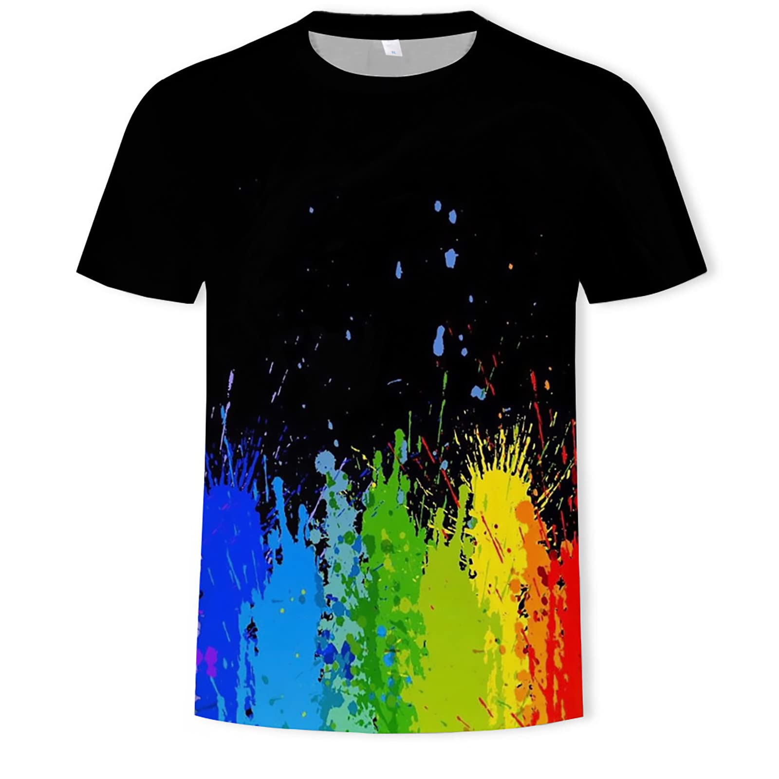 3D Printed Fashion T-Shirts for Men & Women - Short Sleeve Unisex Graphic Tees - Casual Wear for Adults (Large Size) | Perfect for Streetwear, Parties & Everyday Outfits