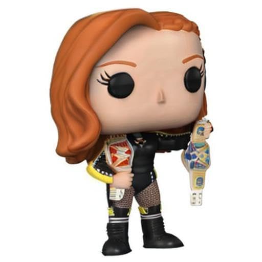 Funko Pop WWE Becky Lynch with Two Belts Exclusive Collectible Figure - Perfect for WWE Fans, Collectors, and Home/Office Display