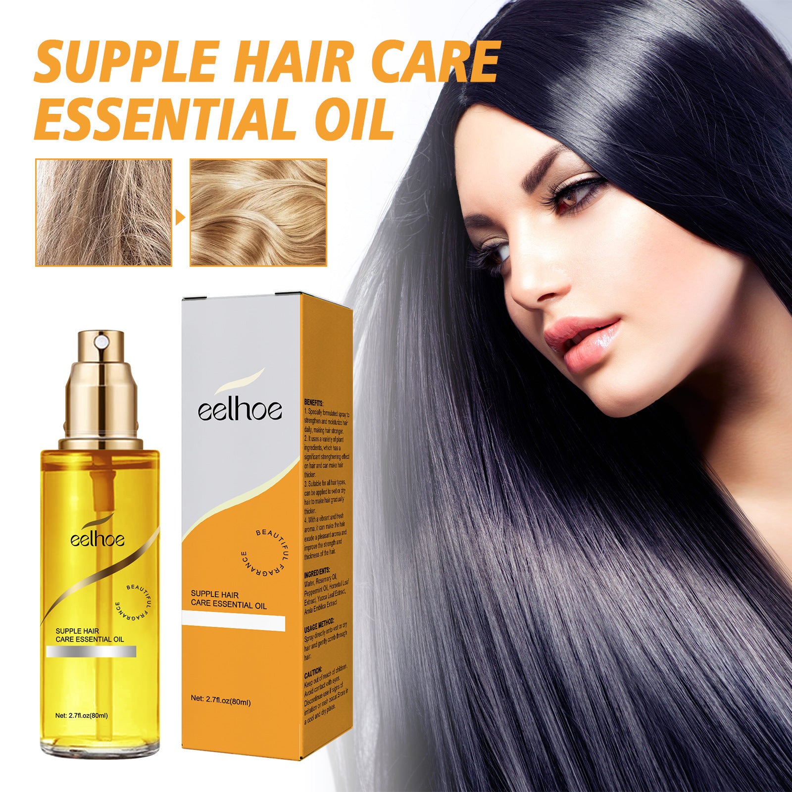 Hair Growth Serum for Stronger Roots & Repair - Nourishing & Softening Treatment for Healthy Hair - Perfect for Daily Hair Care & Scalp Hydration