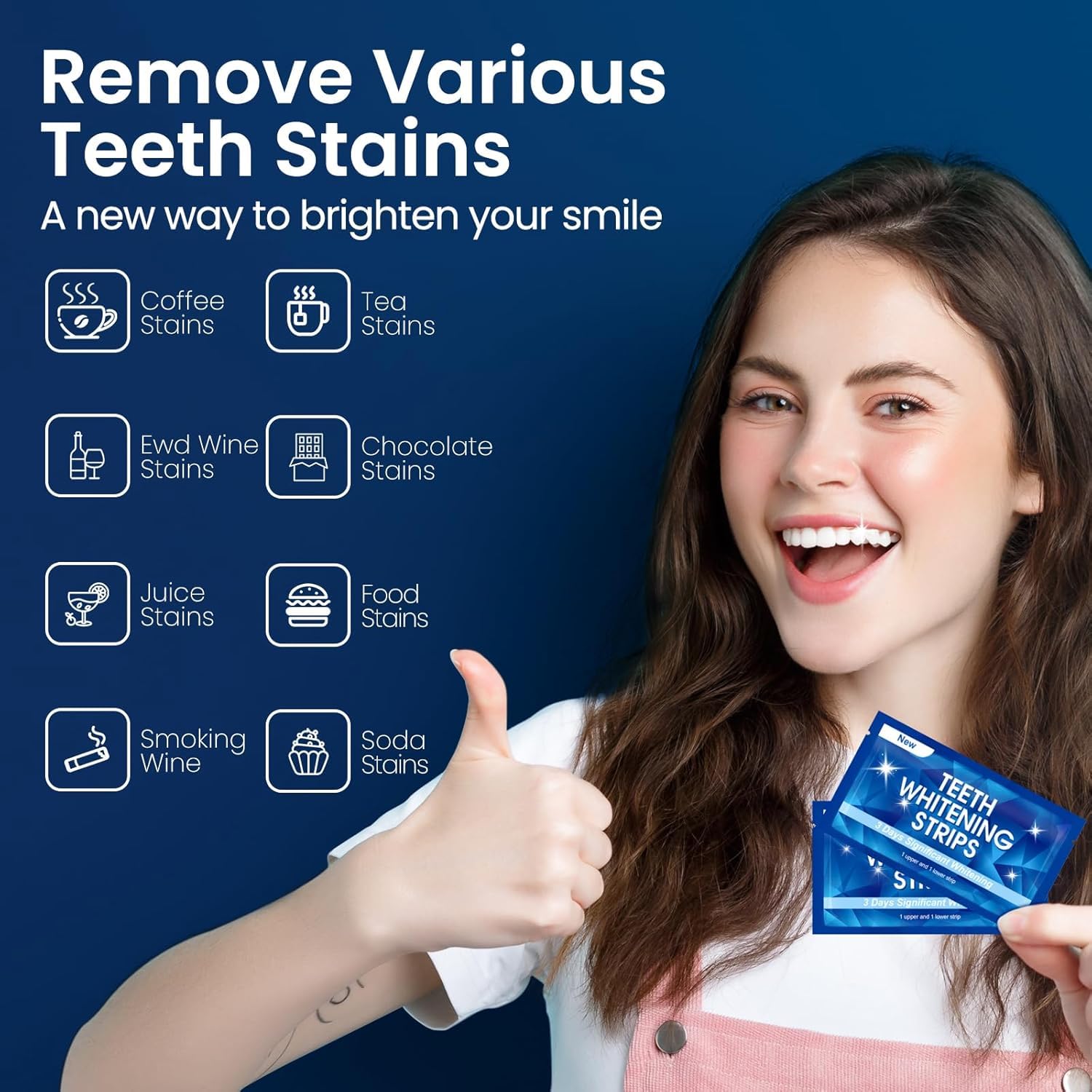 Professional Teeth Whitening Strips - 28 Whitening Strips for 14 Sessions, Safe for Tooth Enamel | Brighten Your Smile for Special Occasions & Daily Confidence