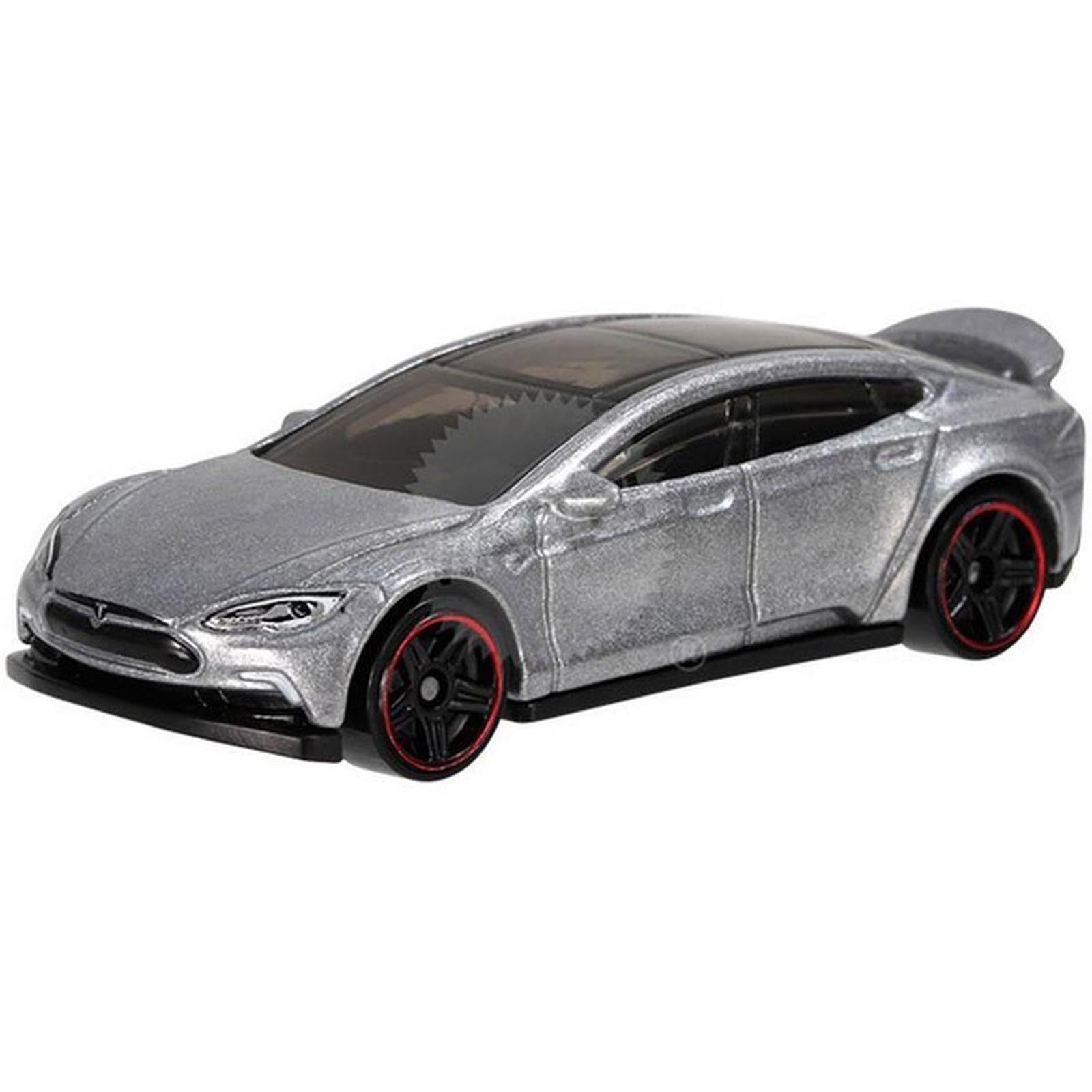 Hot Wheels 2015 HW Workshop Tesla Model S 217/250 Silver Die-Cast Car - Limited Edition Collectible for Kids & Adults, Perfect for Display & Racing Games