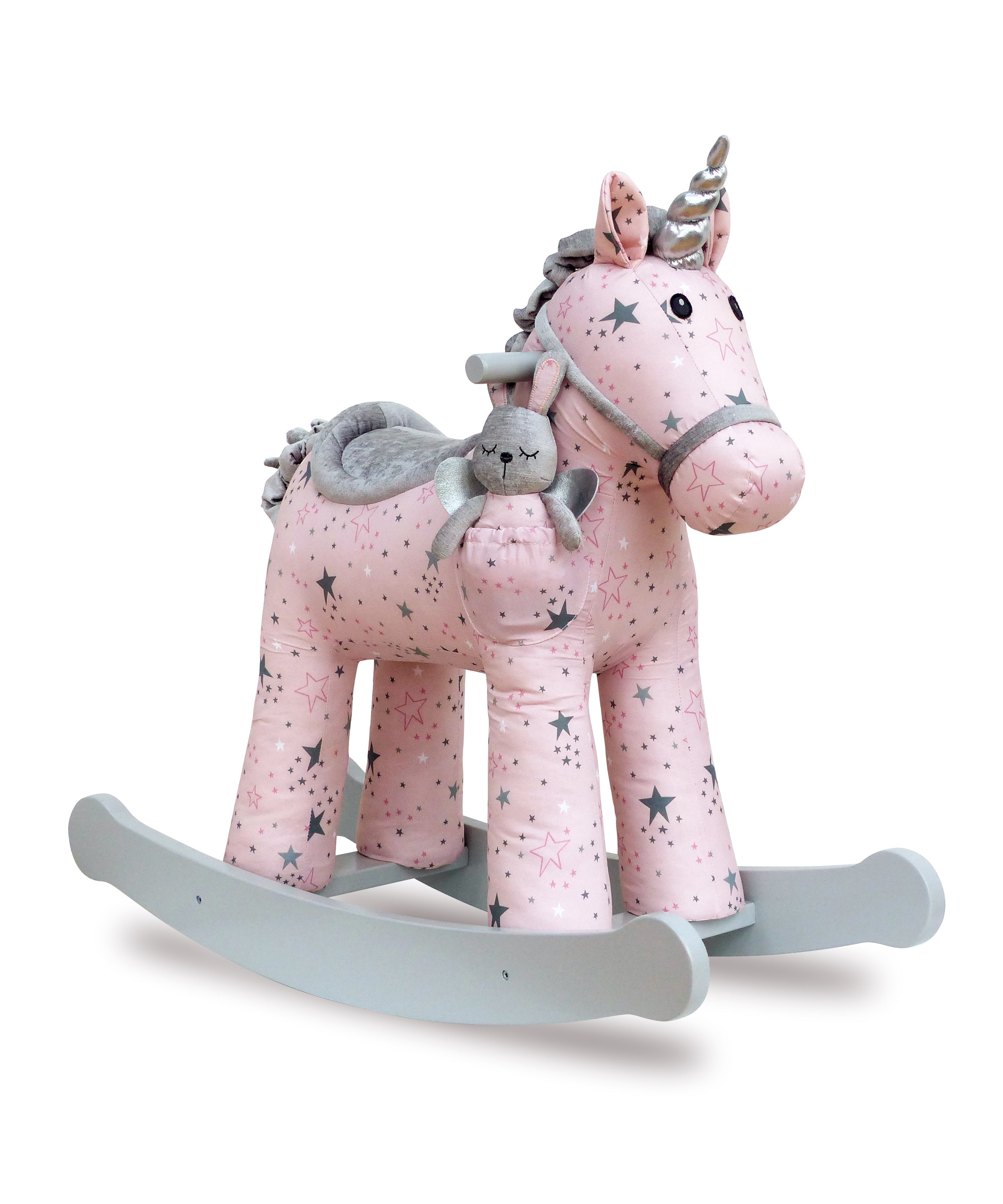 Celeste & Fae Rocking Unicorn Plush Toy - Soft Cuddly Stuffed Animal for Kids, Perfect for Bedtime, Playtime & Nursery Decor | Gift for Girls & Boys