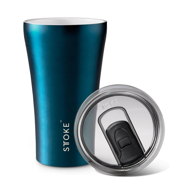 STTOKE Insulated Ceramic Travel Mug - Reusable Coffee Cup for Hot & Cold Drinks - Perfect for Commuting, Office, Camping & Outdoor Adventures