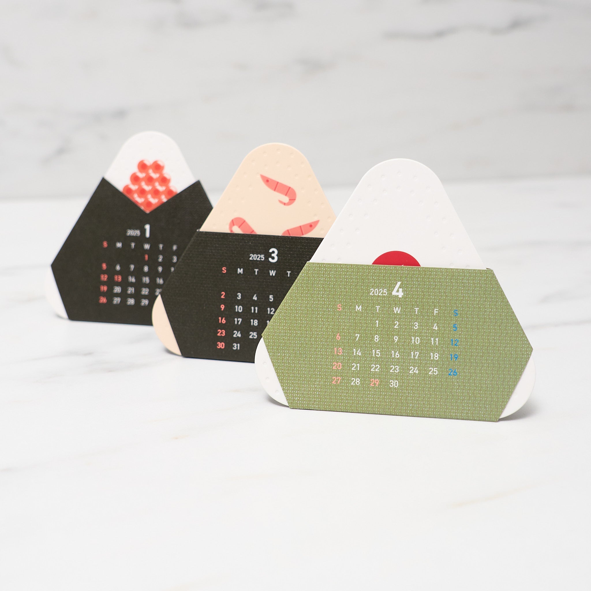TOKYO TSUKIJI ONIGIRI CALENDAR 2025 - Japanese Food Culture Wall Calendar by ICHIKUDO | Perfect for Home, Office & Gift Giving