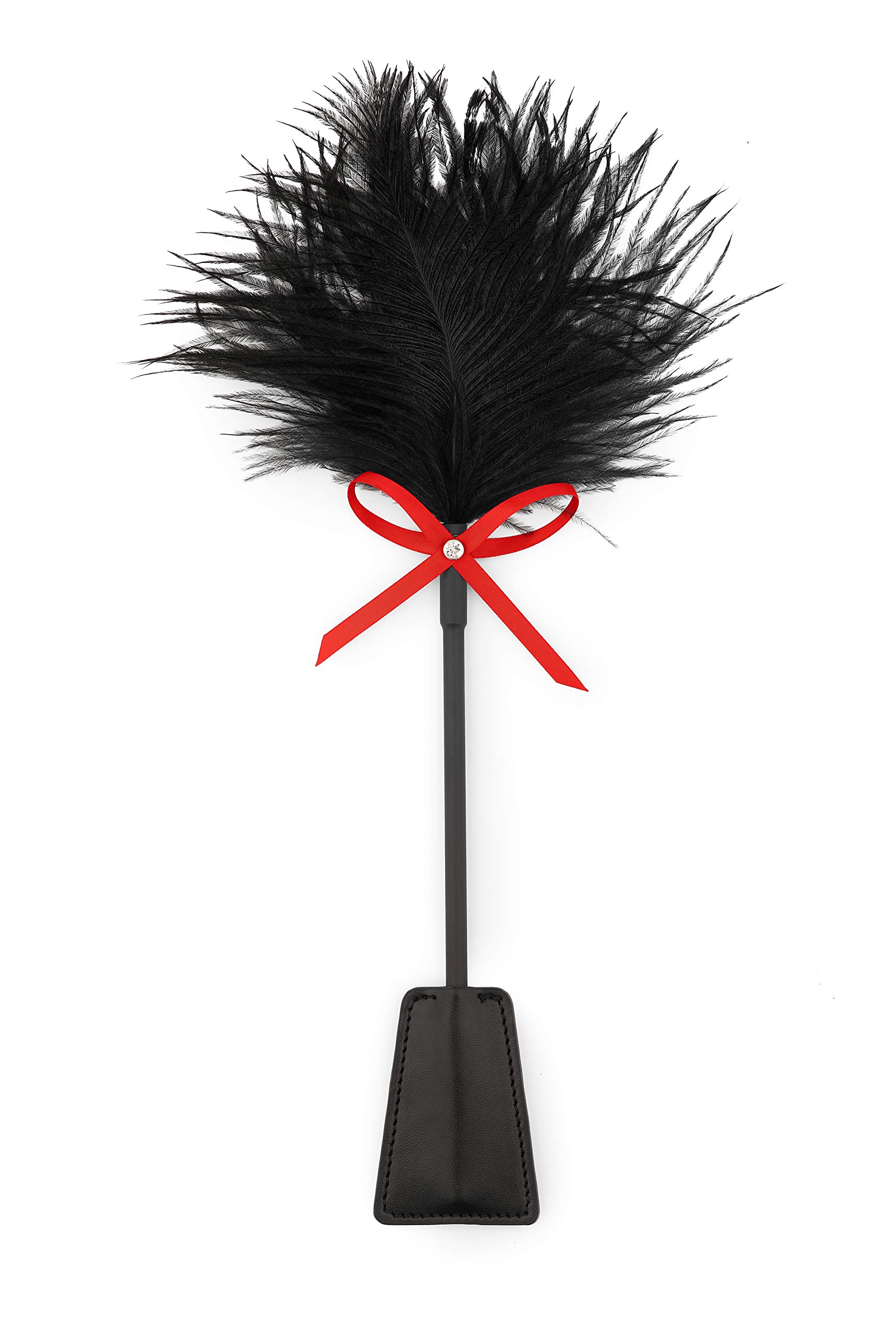 Sensual Feather Tickler for Adults - French Teaser Crop for BDSM, Role Play & SM Bondage Accessories - Perfect for Couples' Spanking & Sensory Play - Enhance Intimacy in Bedroom & Boudoir Scenes