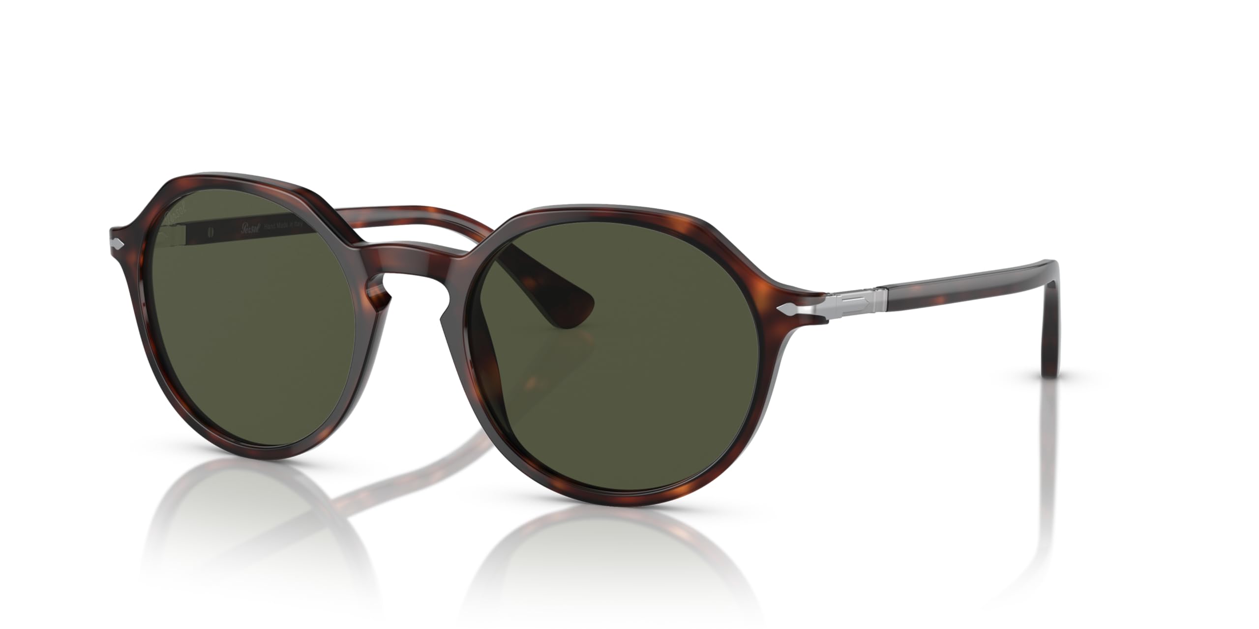 Persol PO3255S Square Sunglasses for Men & Women - Classic Vintage Style UV Protection - Perfect for Driving, Travel & Outdoor Activities