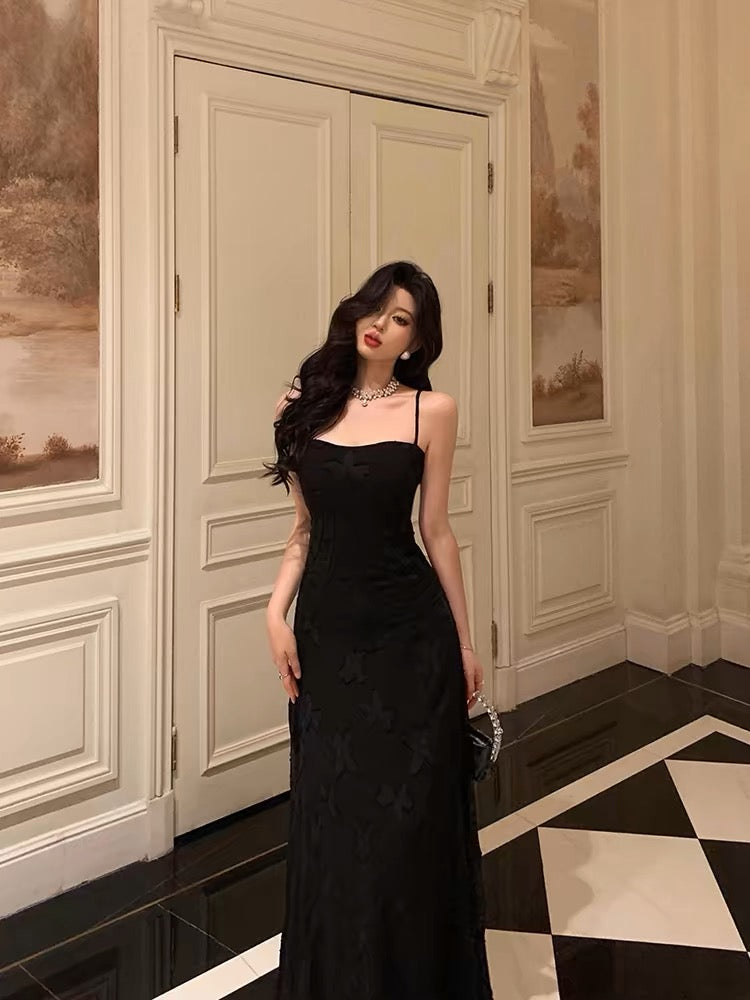 Elegant Black A-Line Long Prom Dress for Evening Party - J3294 | Perfect for Homecoming, Formal Events & Special Occasions