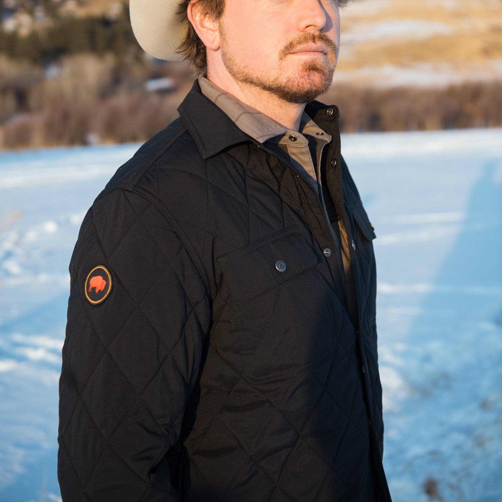 Belton Quilted Shirt Jacket for Men - Lightweight, Stylish & Comfortable - Perfect for Outdoor Activities, Casual Wear & Layering in Fall & Winter