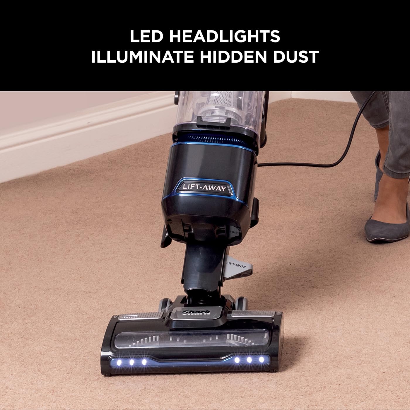 Shark Upright Vacuum Cleaner 750W with Lift-Away Tech for Home Cleaning
