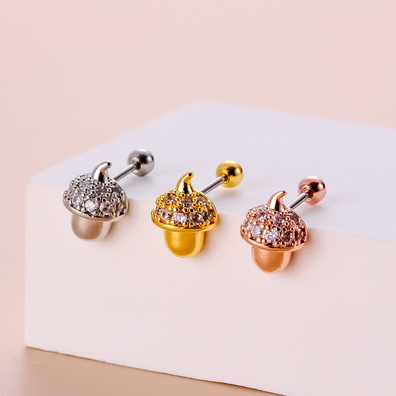 20G Sword Earring Stud Cross Helix Piercing - Stainless Steel Cartilage Jewelry for Women & Men | Perfect for Gothic, Punk, and Alternative Fashion Styles