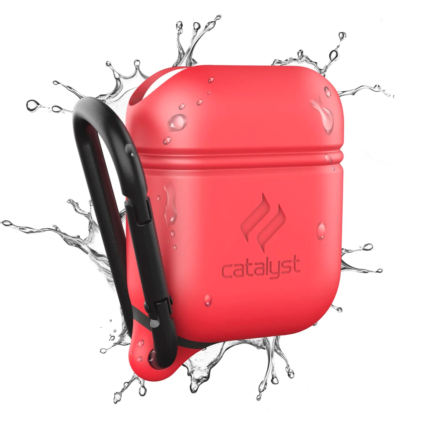 Waterproof Protective Case with Carabiner for AirPods 1st & 2nd Generation - Durable Cover for Gym, Running, Hiking & Outdoor Activities