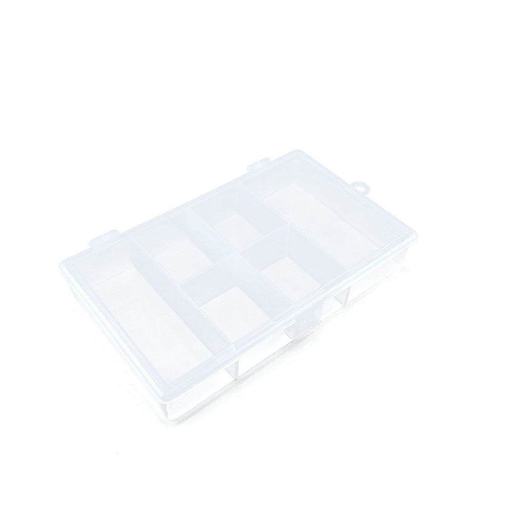 Clear Plastic Beads Storage Box - Tackle Organizer for Fishing Lures, Scrapbooking Supplies & Small Parts | Portable Fly Box & Craft Case (BX028) | Perfect for DIY Crafts, Jewelry Making & Outdoor Fishing Trips