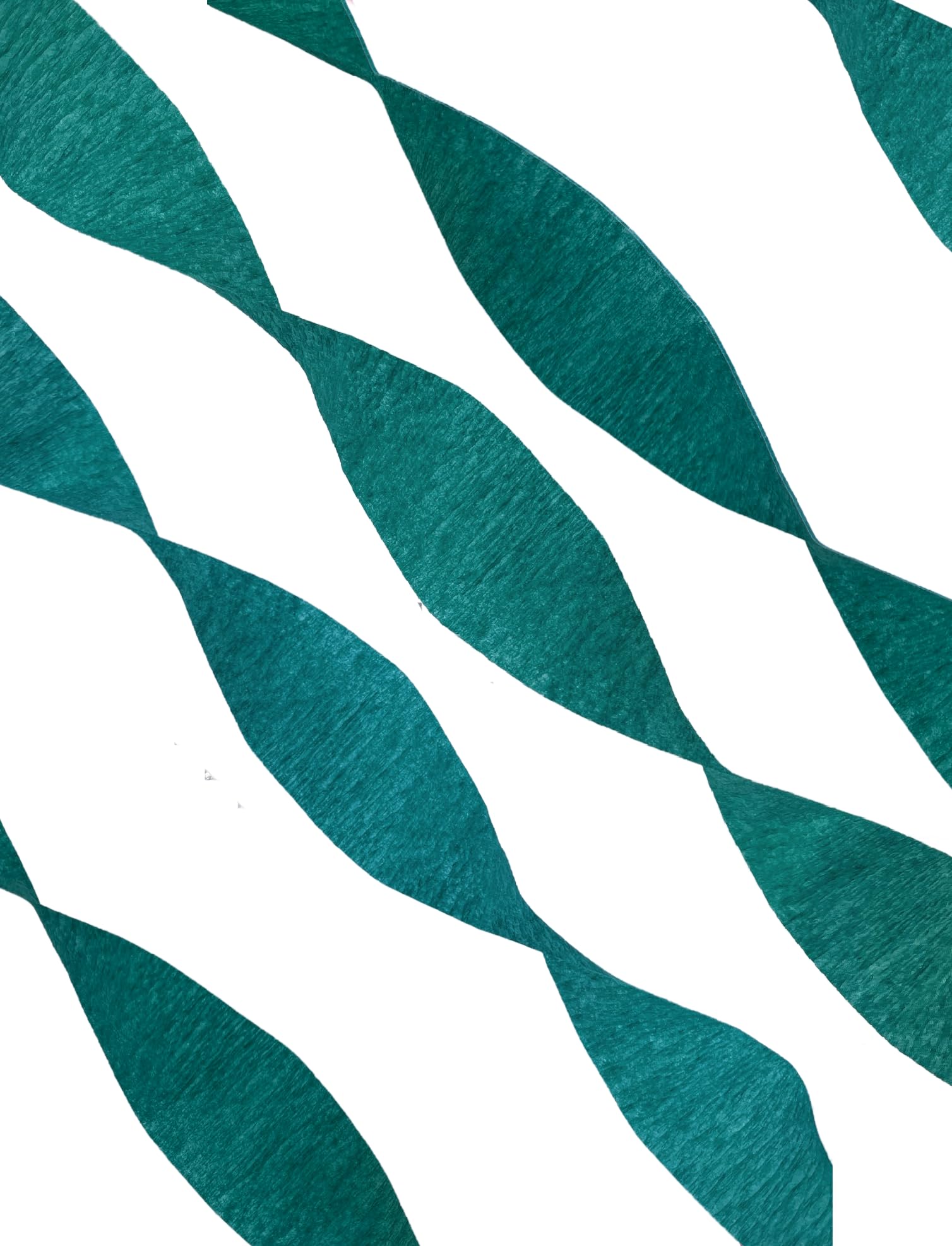 Premium Teal Peacock Crepe Paper Streamers - 6 Rolls Bulk Pack | USA Made | Perfect for Birthday Parties, Baby Showers & Wedding Decorations