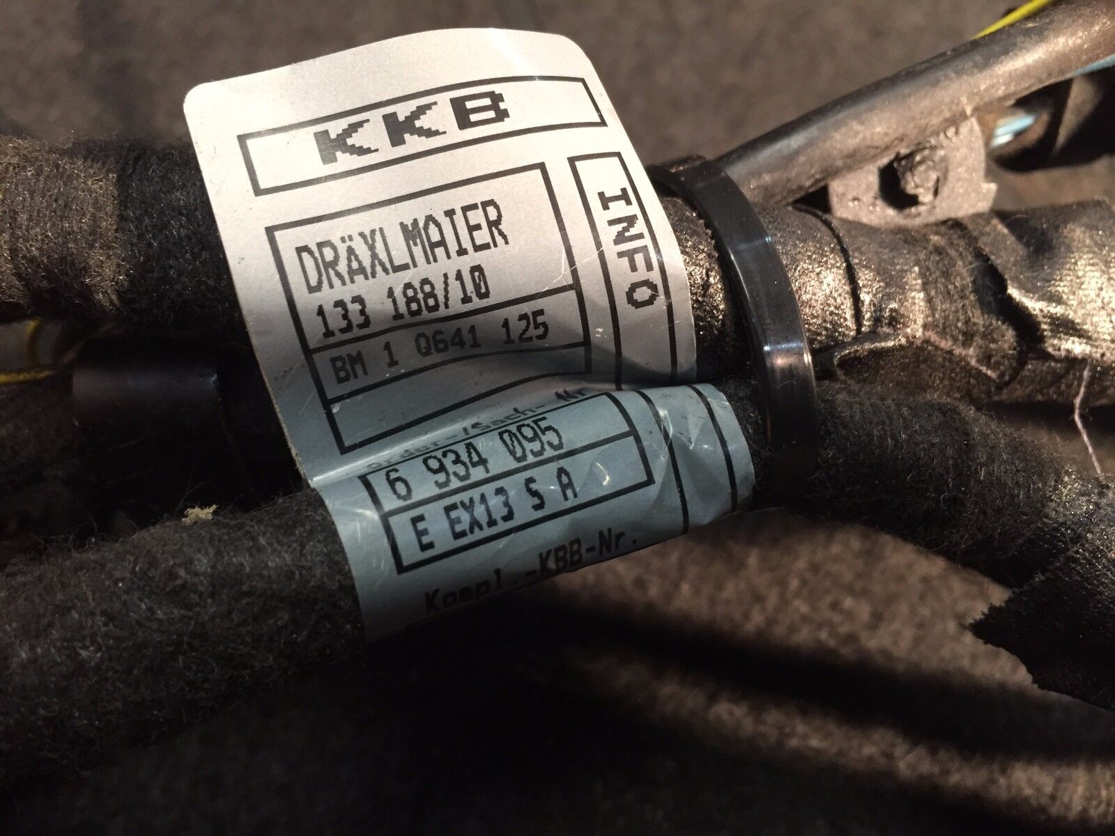 2002-2005 BMW 745i E65 Left Rear Driver Side Door Wire Harness OEM - Perfect for DIY Repairs & Electrical Upgrades