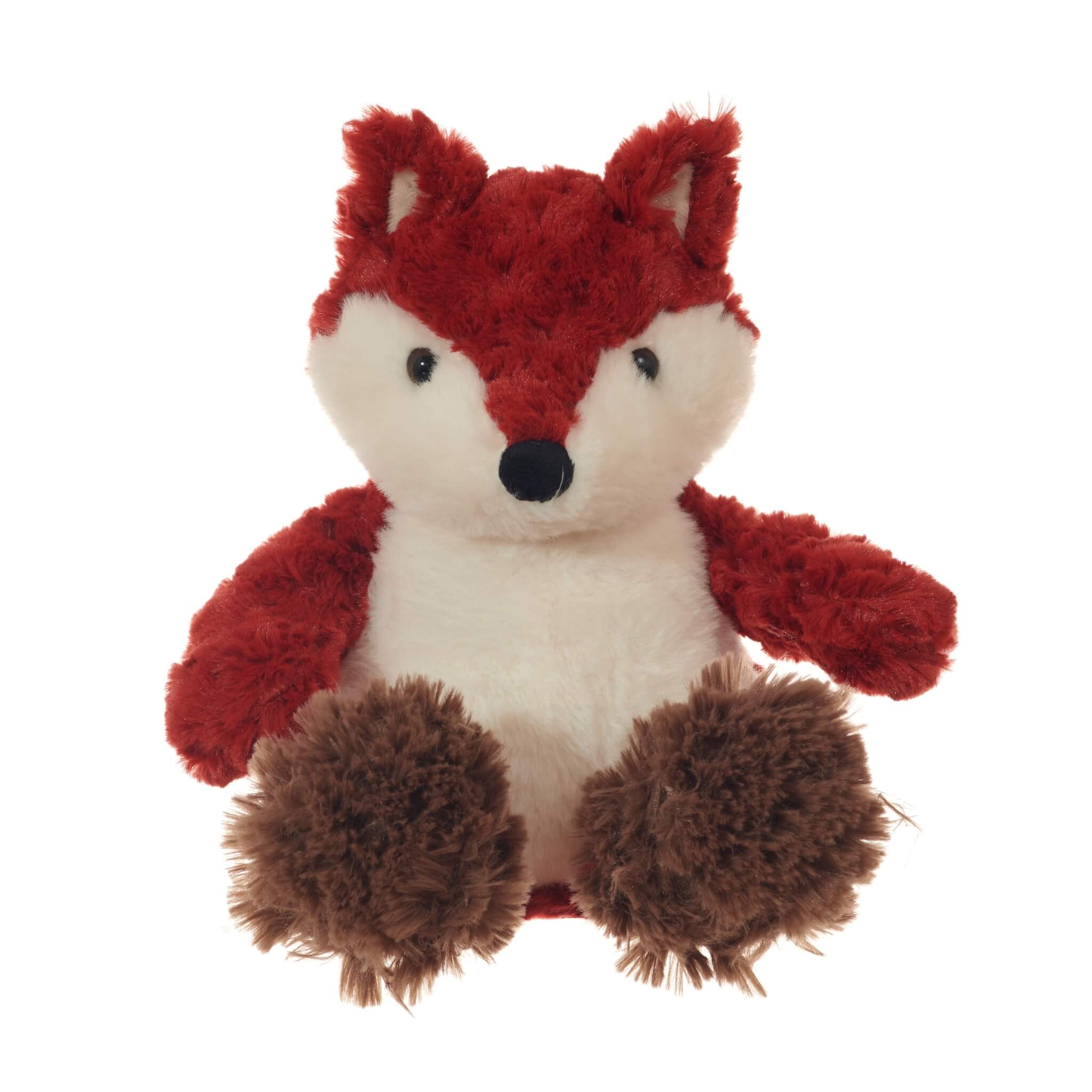 Red Fox Snuggable Microwaveable Heating Plush Toy - Warm & Cozy Animal Companion for Kids & Adults - Perfect for Cold Nights, Anxiety Relief & Cuddling