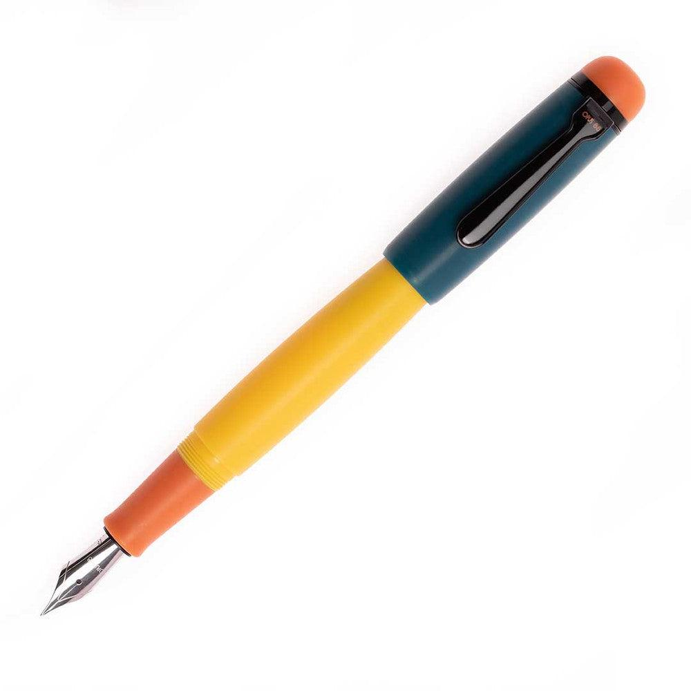 Opus 88 Omar Pumpkin Fountain Pen (2023) - Premium Japanese Eyedropper Fountain Pen for Calligraphy, Journaling & Gift Giving