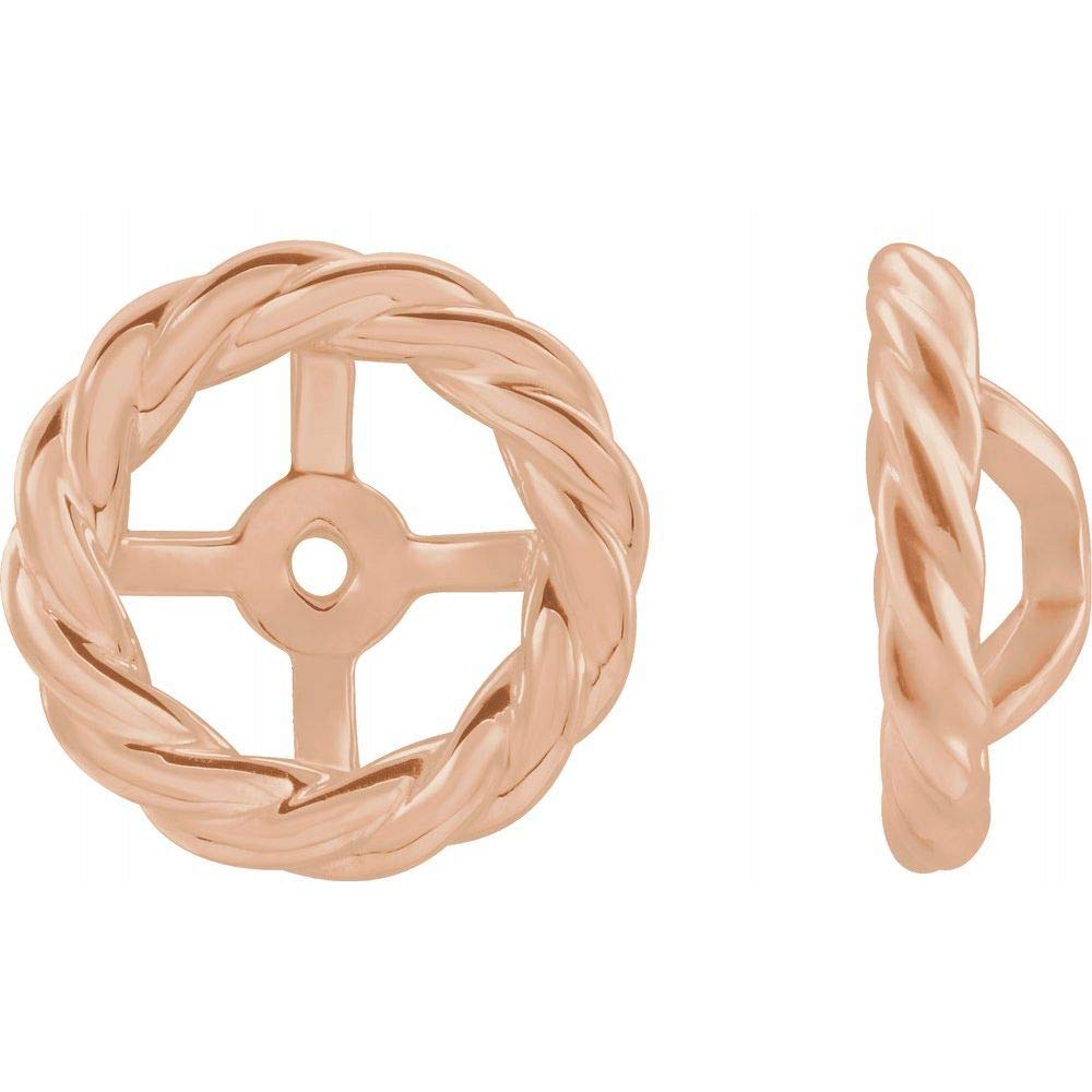 Rope Earring Jackets - 11.6mm Width Gold & Silver Hoop Enhancers for Women | Boho Chic Jewelry for Everyday Wear & Special Occasions