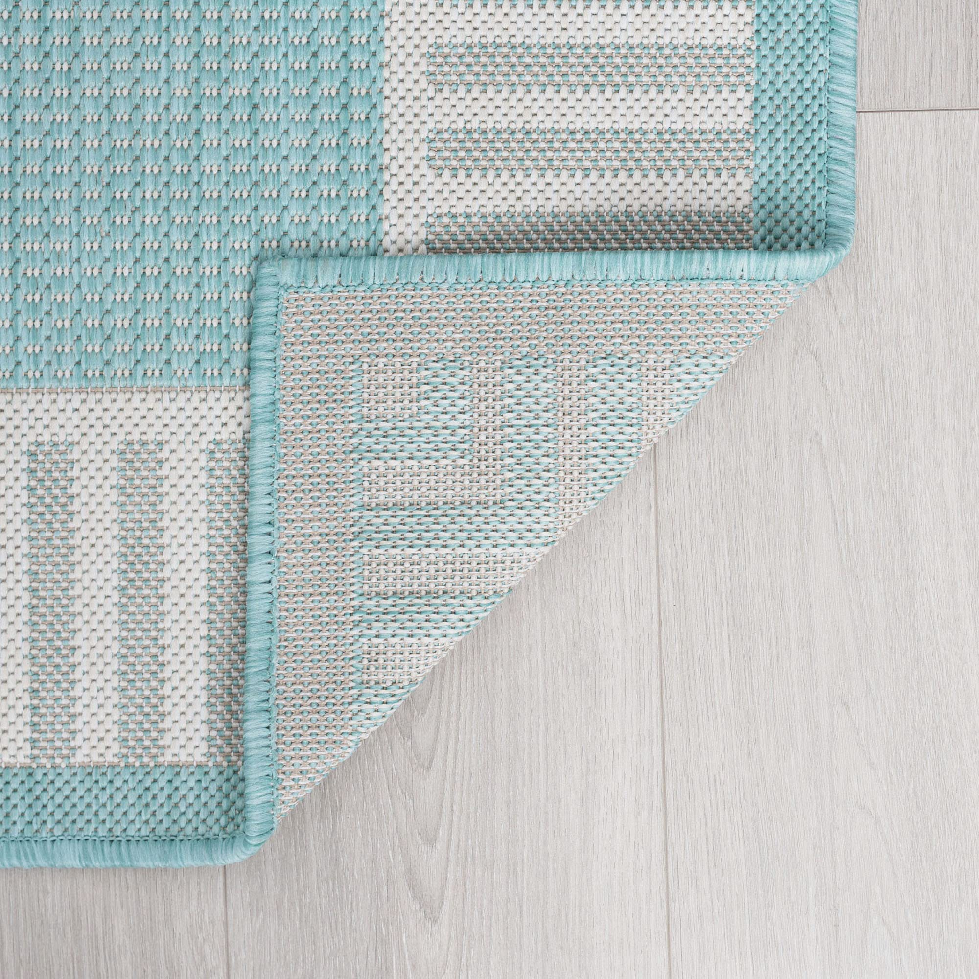 Waterproof 9x12 Indoor Outdoor Rug - Non-Slip, UV Resistant for Patio, Deck, Porch, Entryway - Perfect for Backyard, Poolside & Garden Use