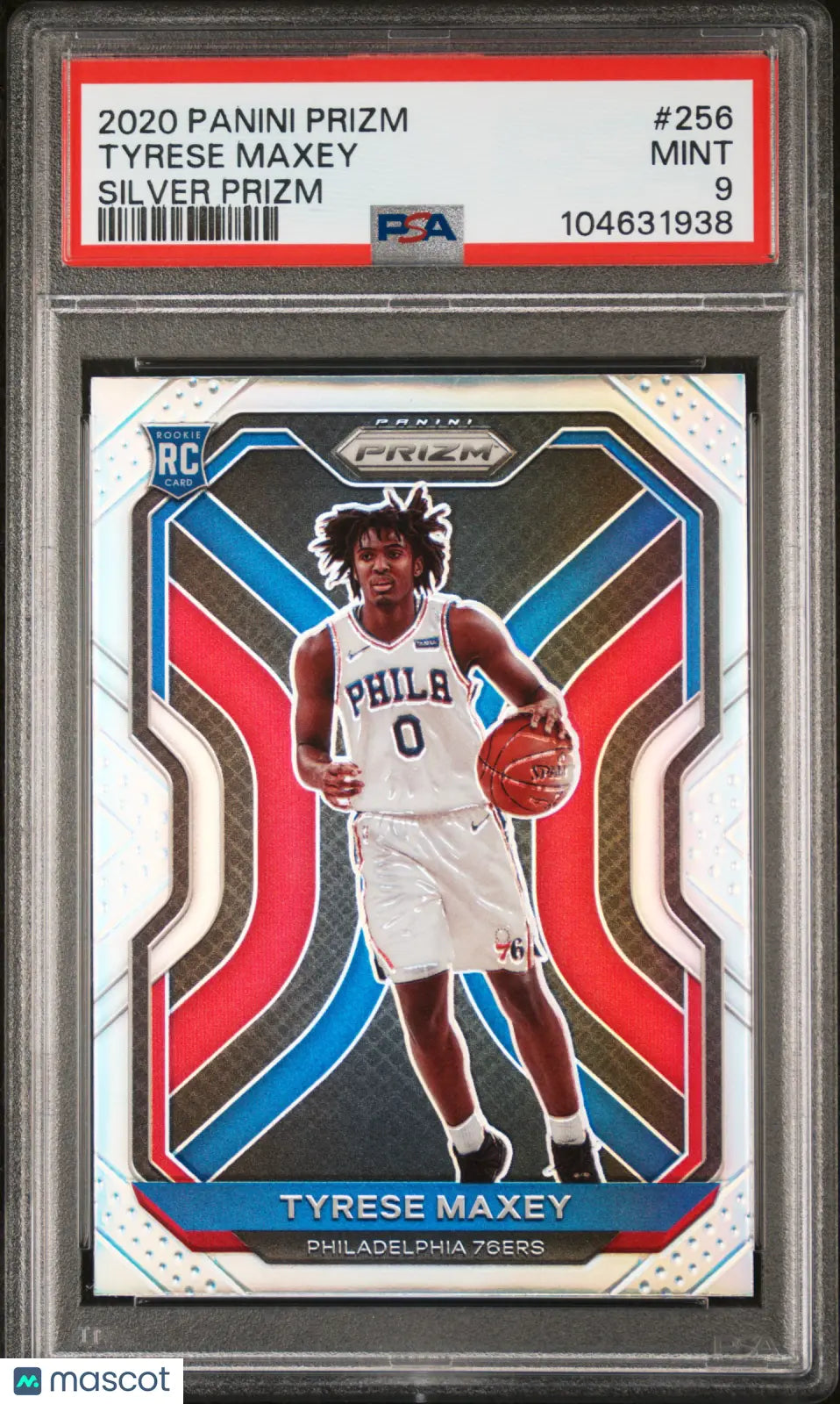 2020 Panini Prizm Basketball Tyrese Maxey Rookie Card Silver Prizm PSA 9 Gem Mint - Perfect for NBA Collectors & Sports Memorabilia Enthusiasts