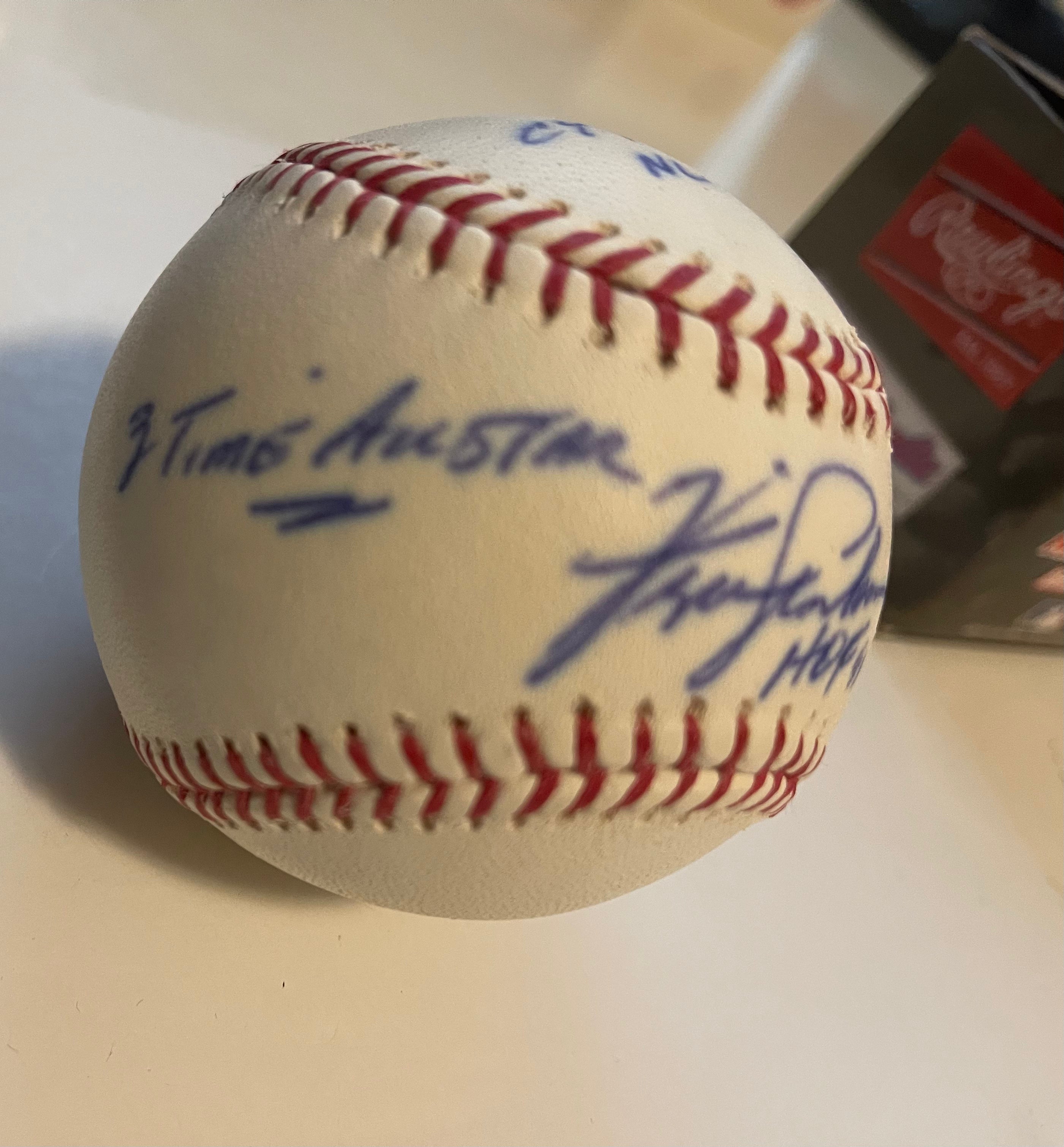 Authentic Fergie Jenkins Signed Baseball with COA - Collectible Memorabilia for Sports Fans and Gift for Baseball Enthusiasts