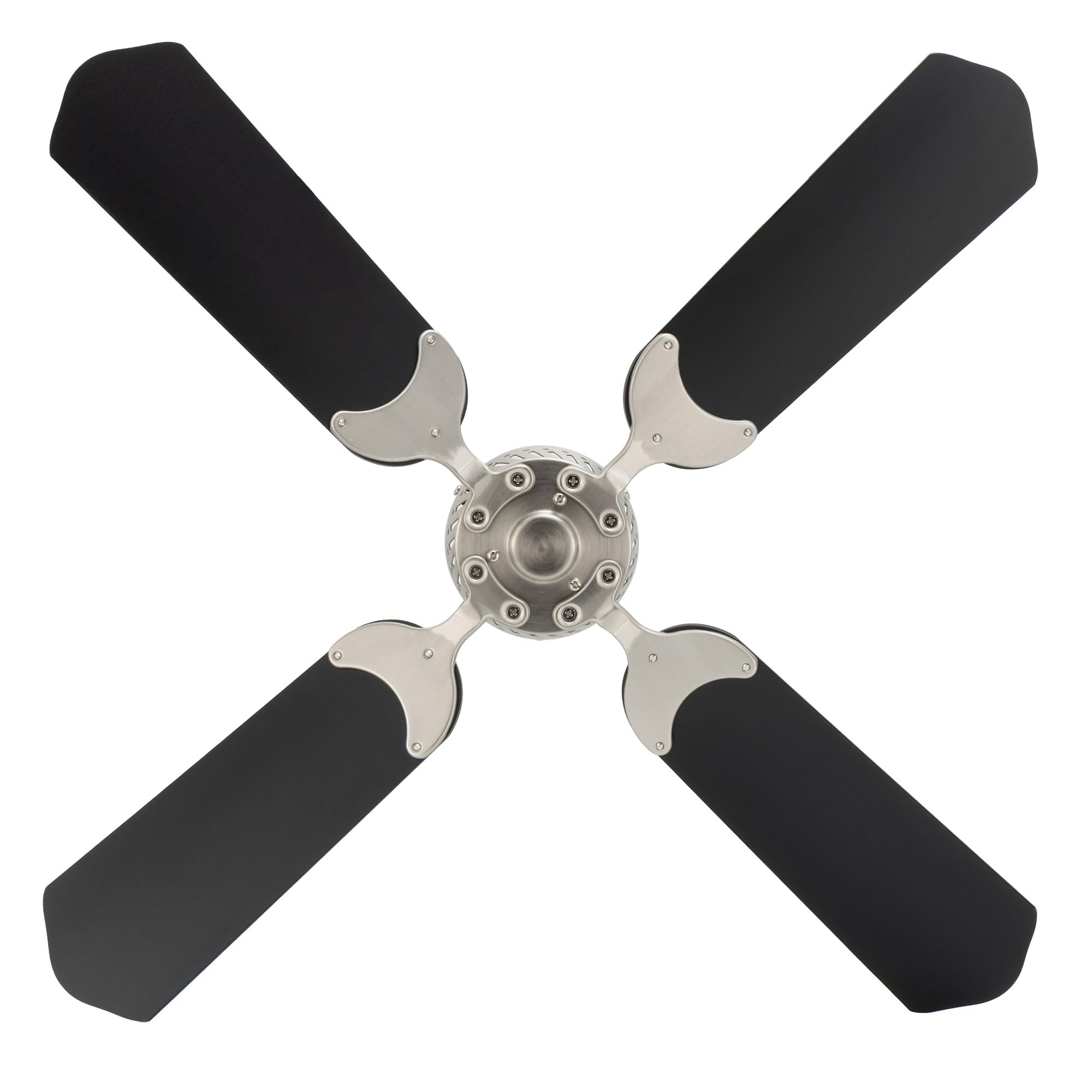 12V RV Ceiling Fan with 4 Blades - 36 Inch Black Brushed Nickel for Campers & Motorhomes | Quiet Cooling for Outdoor Adventures & Road Trips