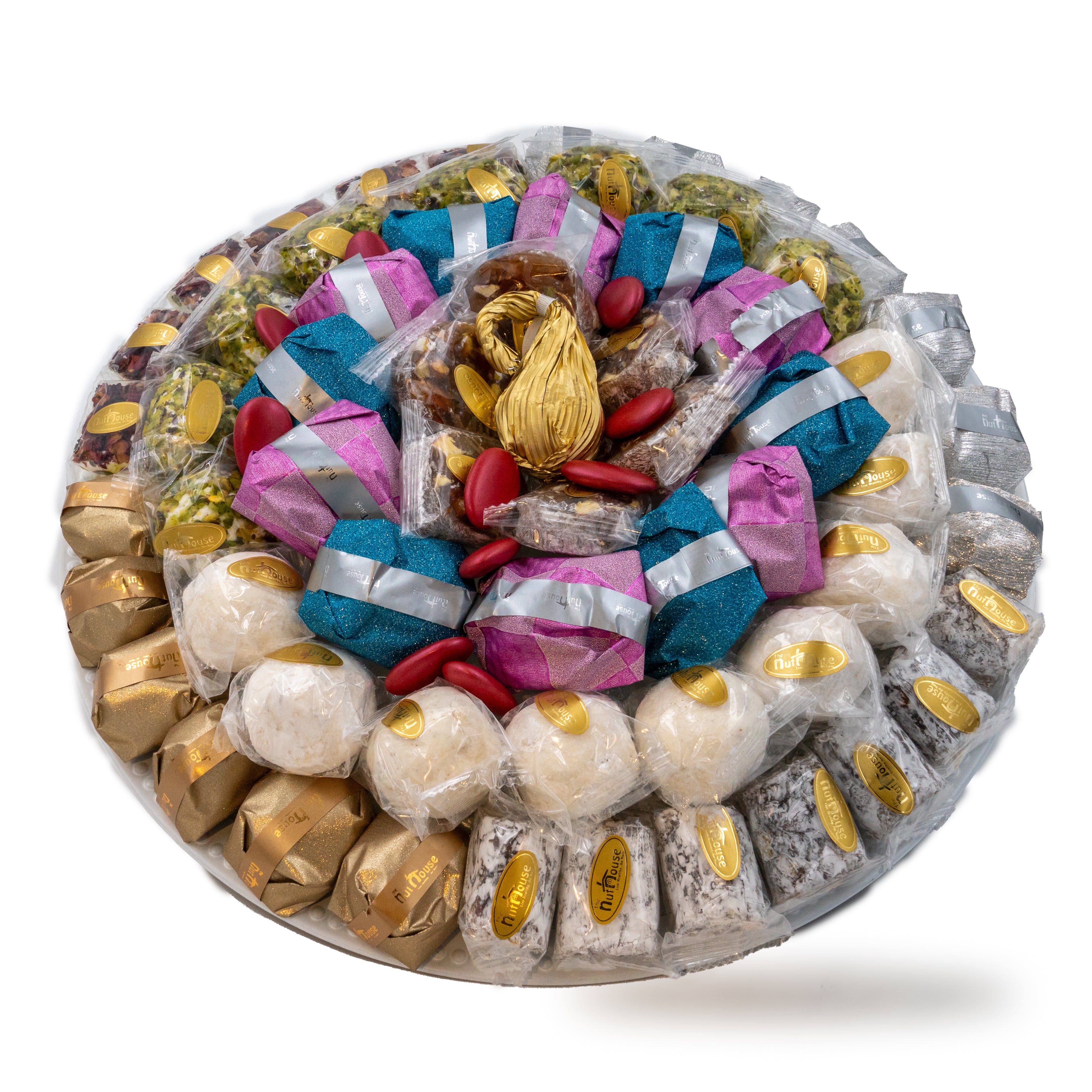 Premium Chocolate Covered Nougat Gift Tray - Delicious Holiday Treats & Corporate Gifts for Christmas, Birthdays & Special Occasions