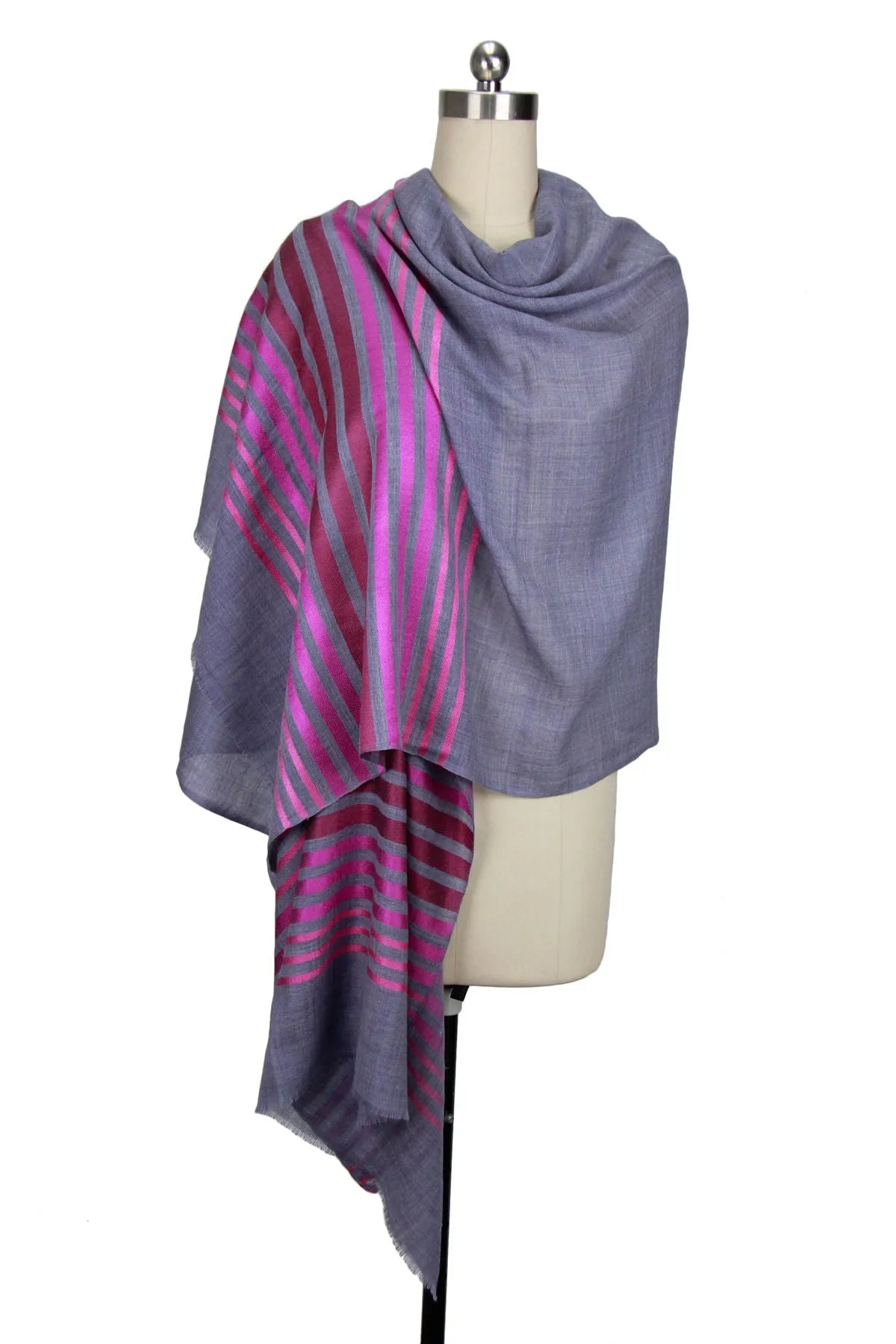 Elegant Metallic Striped Scarf for Women - Fashionable Winter Accessory - Perfect for Office, Party & Holiday Outfits