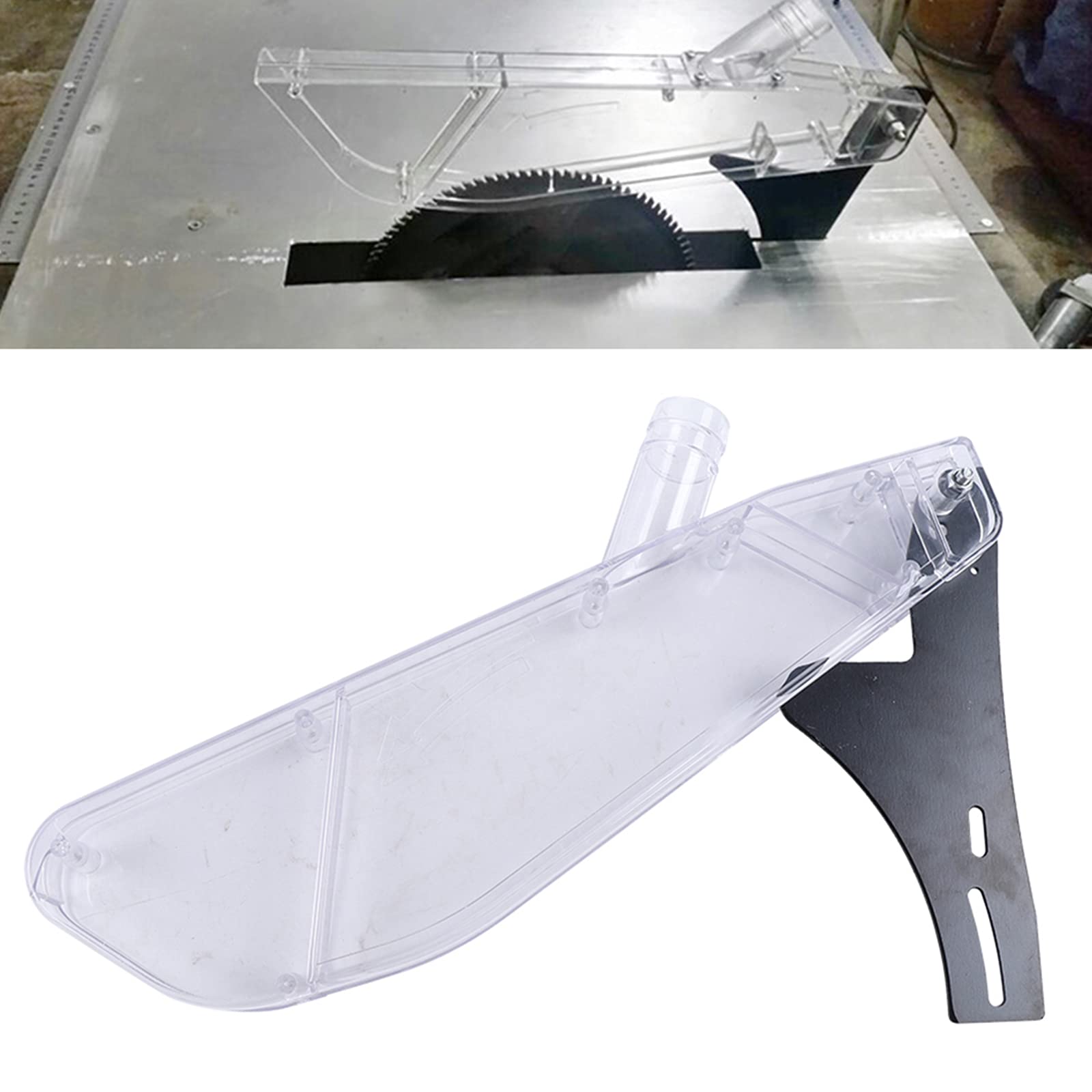 12 Inch Flip Saw Stand Table Saw Cover - Clear Plastic Glue Guard Woodworking Safety Protector for 12
