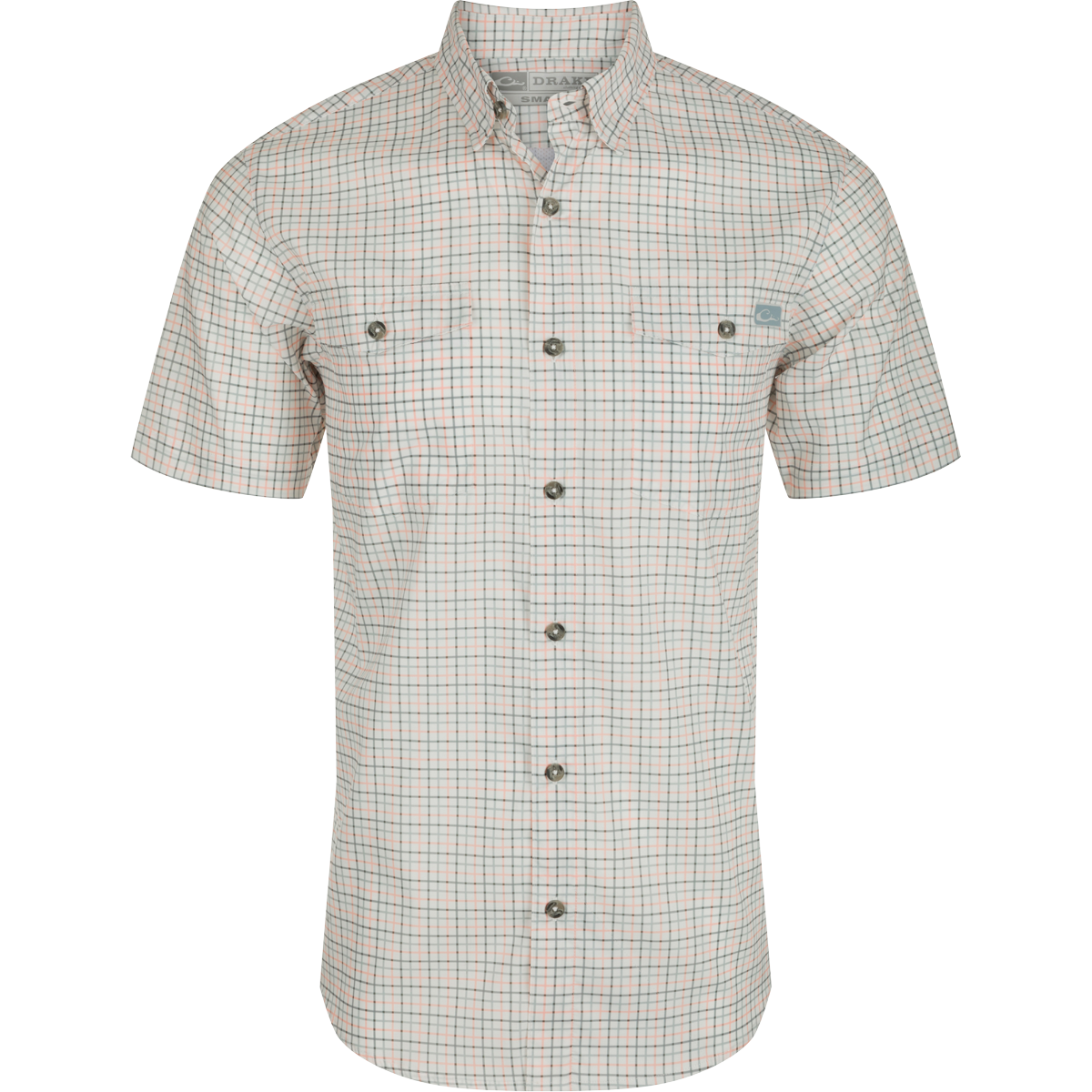 Frat Tattersall Button Down Short Sleeve Shirt for Men - Classic Plaid Casual Shirt for College, Parties & Summer Outfits